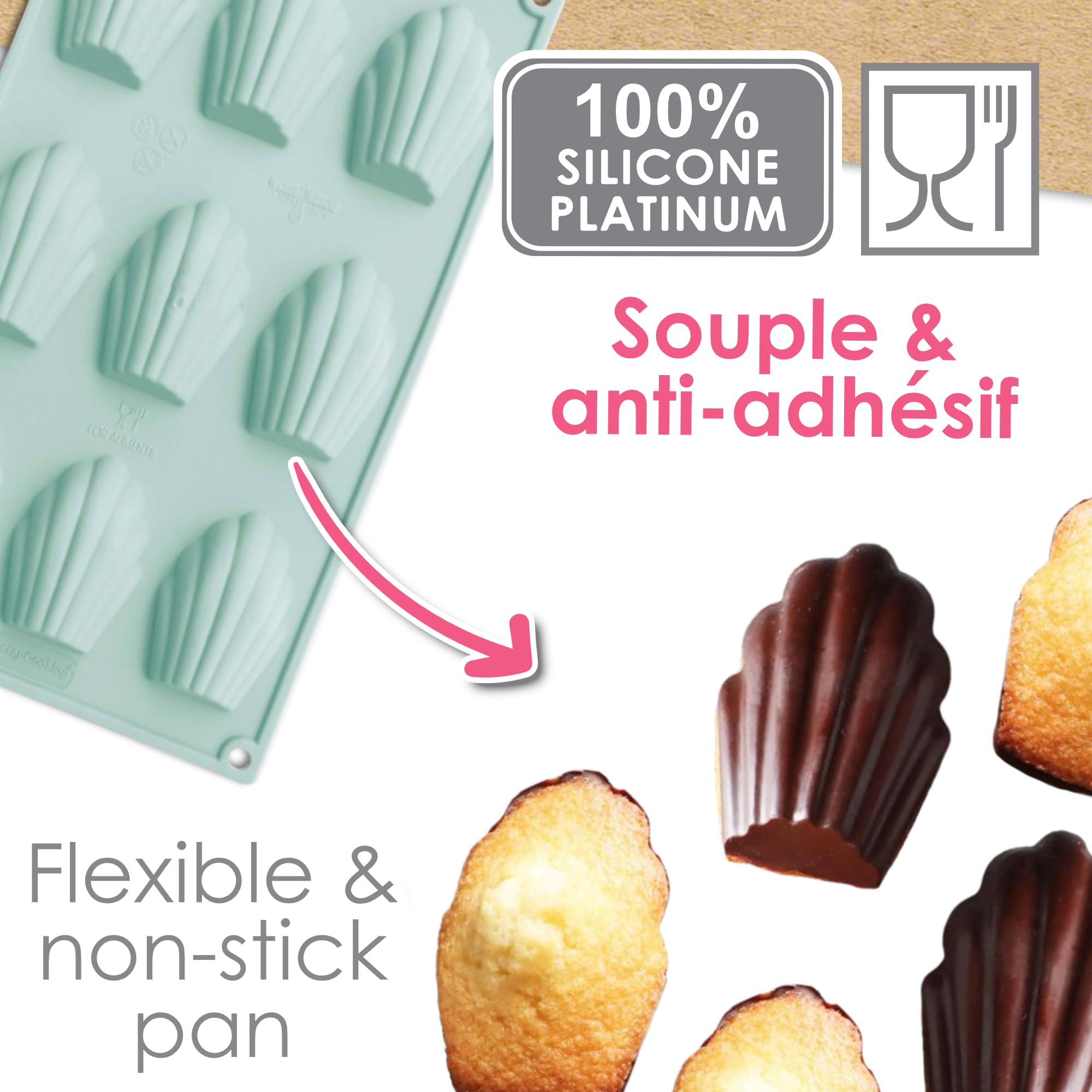 scrapcooking-moules-3115-moule-madeleines-silicone-9-vert image 5