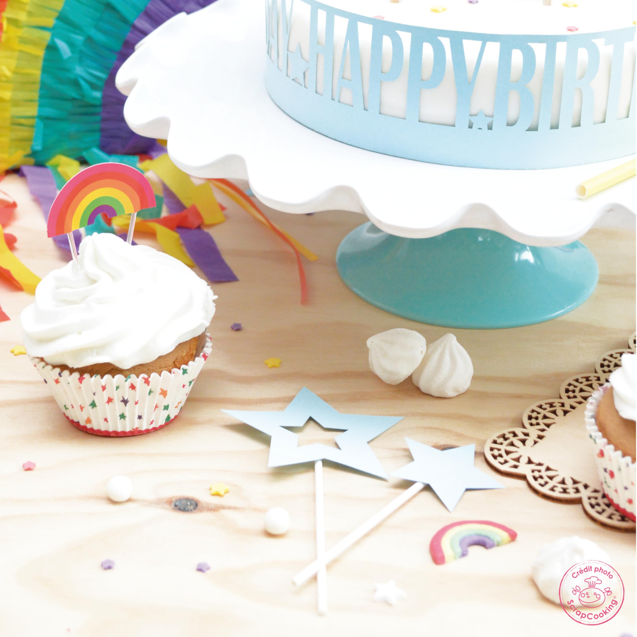 scrapcooking-d-corations-7401-d-cors-sucr-s-toiles-55-g image 3