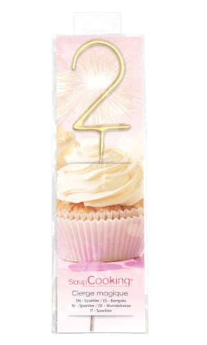 scrapcooking-d-corations-cierge-magique-xxl-chiffre-2-4812-g-teau image 2