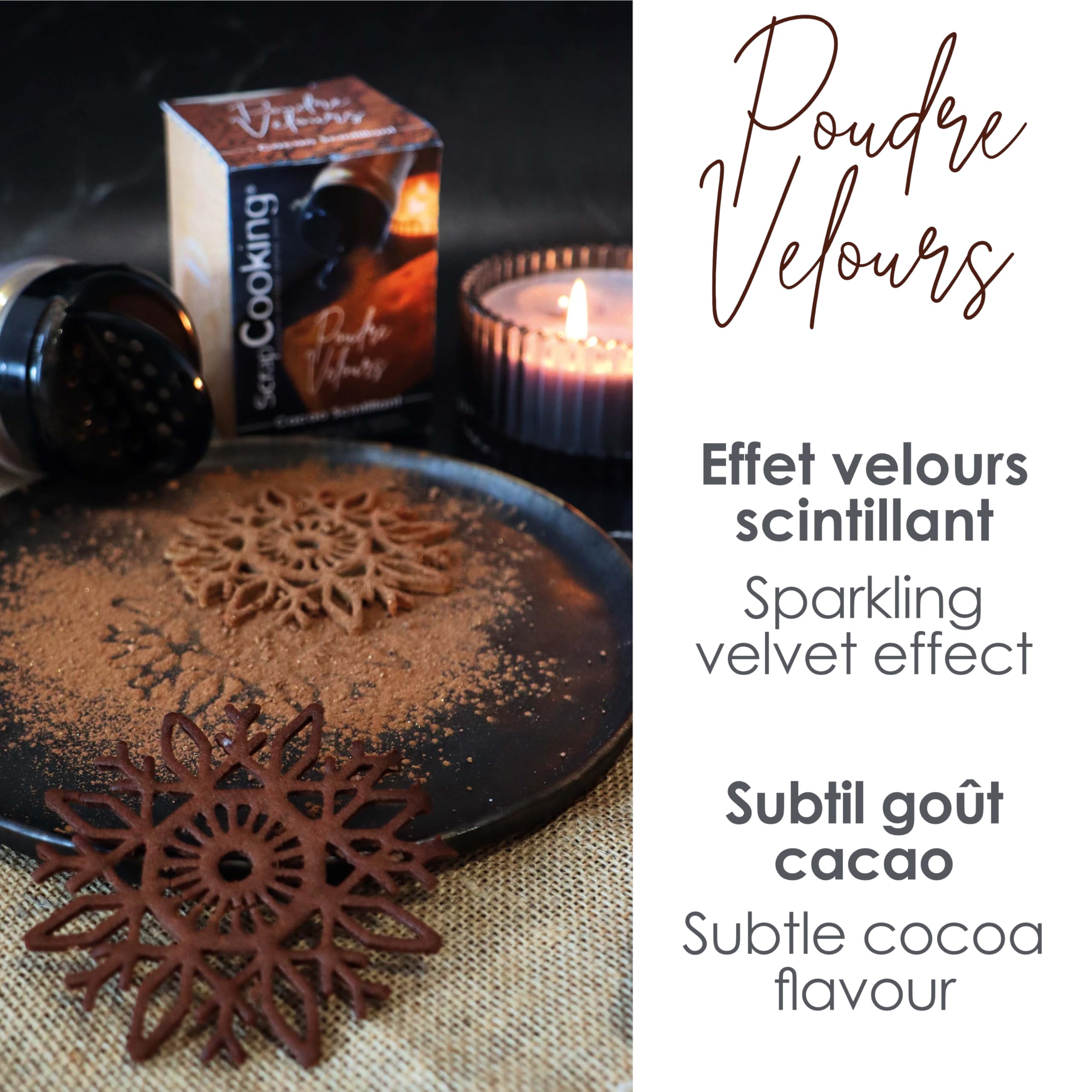 scrapcooking-d-corations-poudre-velours-cacao-scintillant-80g image 5