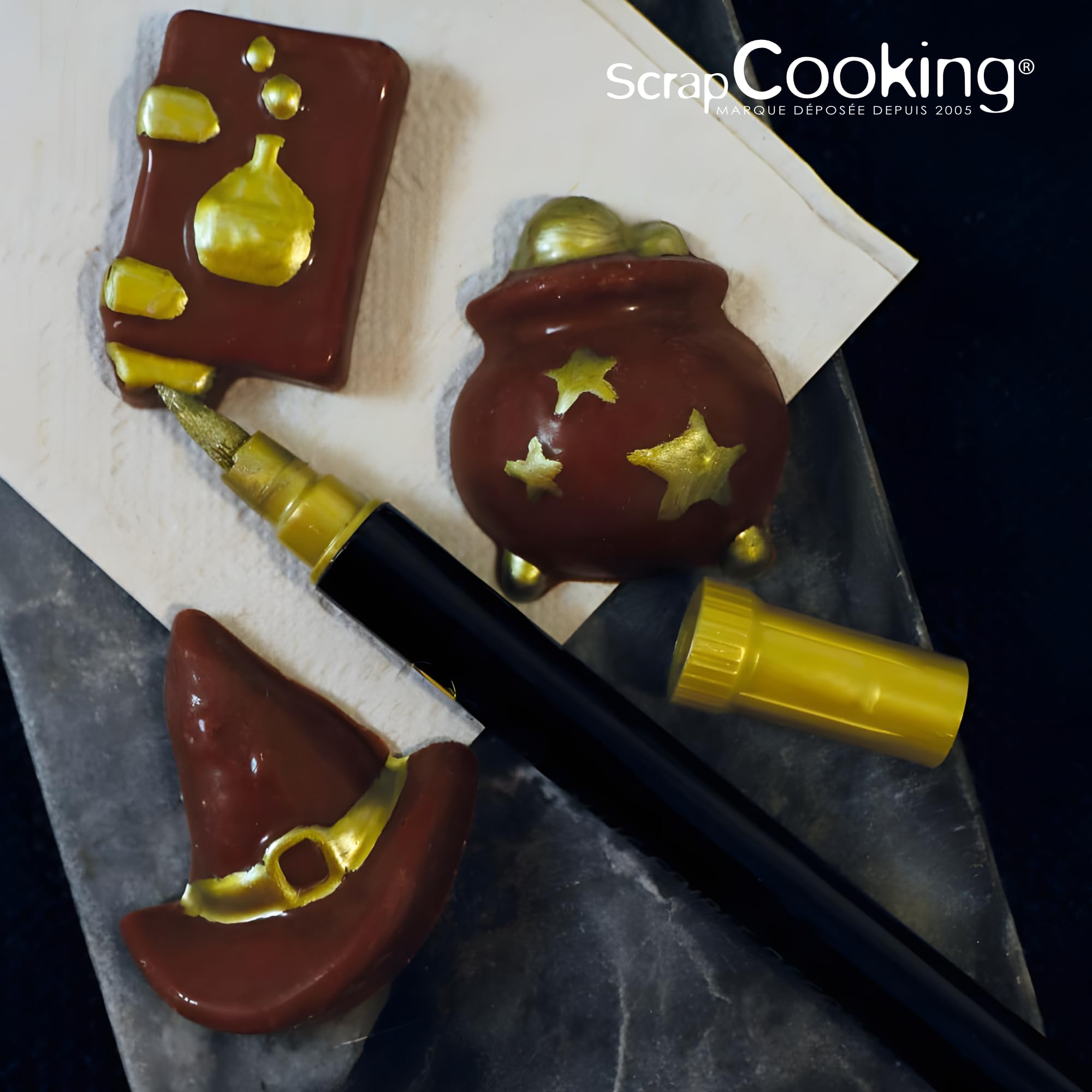 scrapcooking-d-corations-feutre-alimentaire-dor-double-pointe image 8