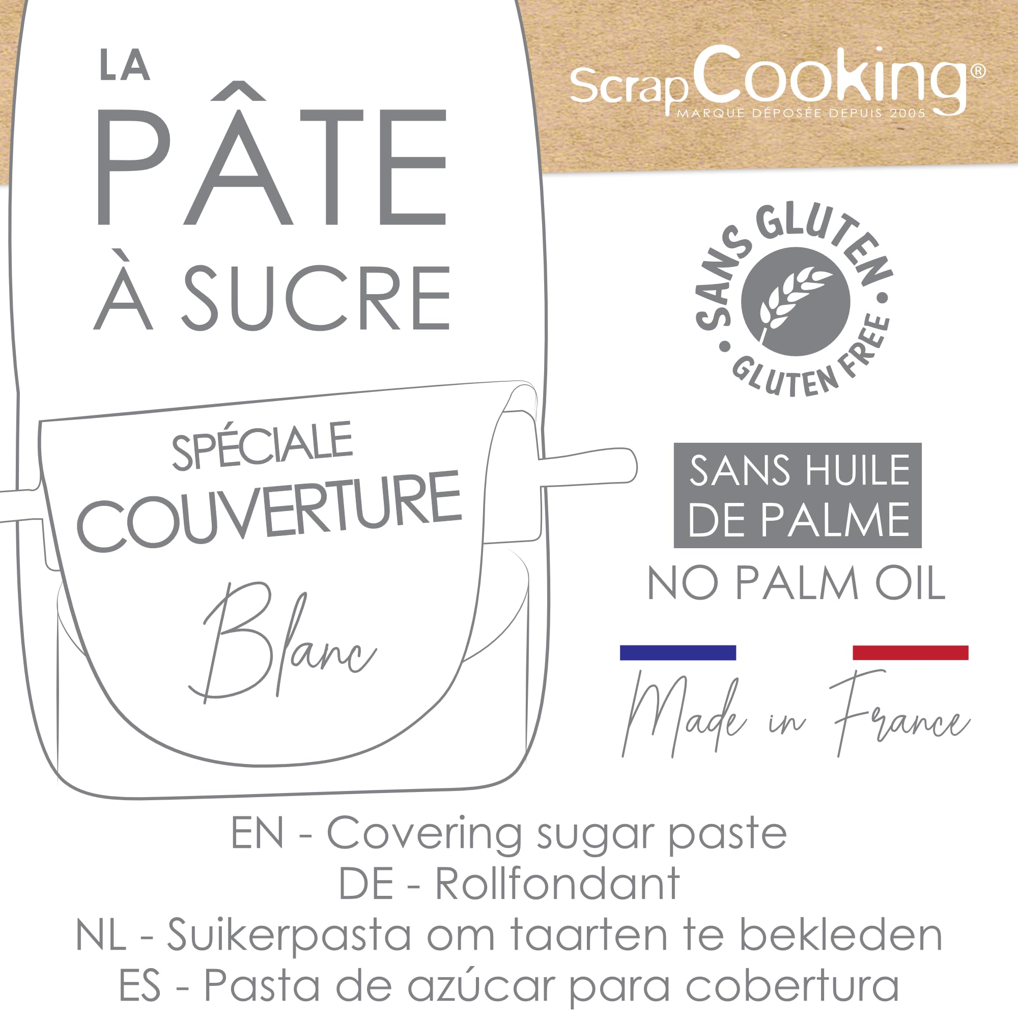 scrapcooking-p-tes-sucre-p-te-couverture-blanche-400-g-sans-gluten image 3