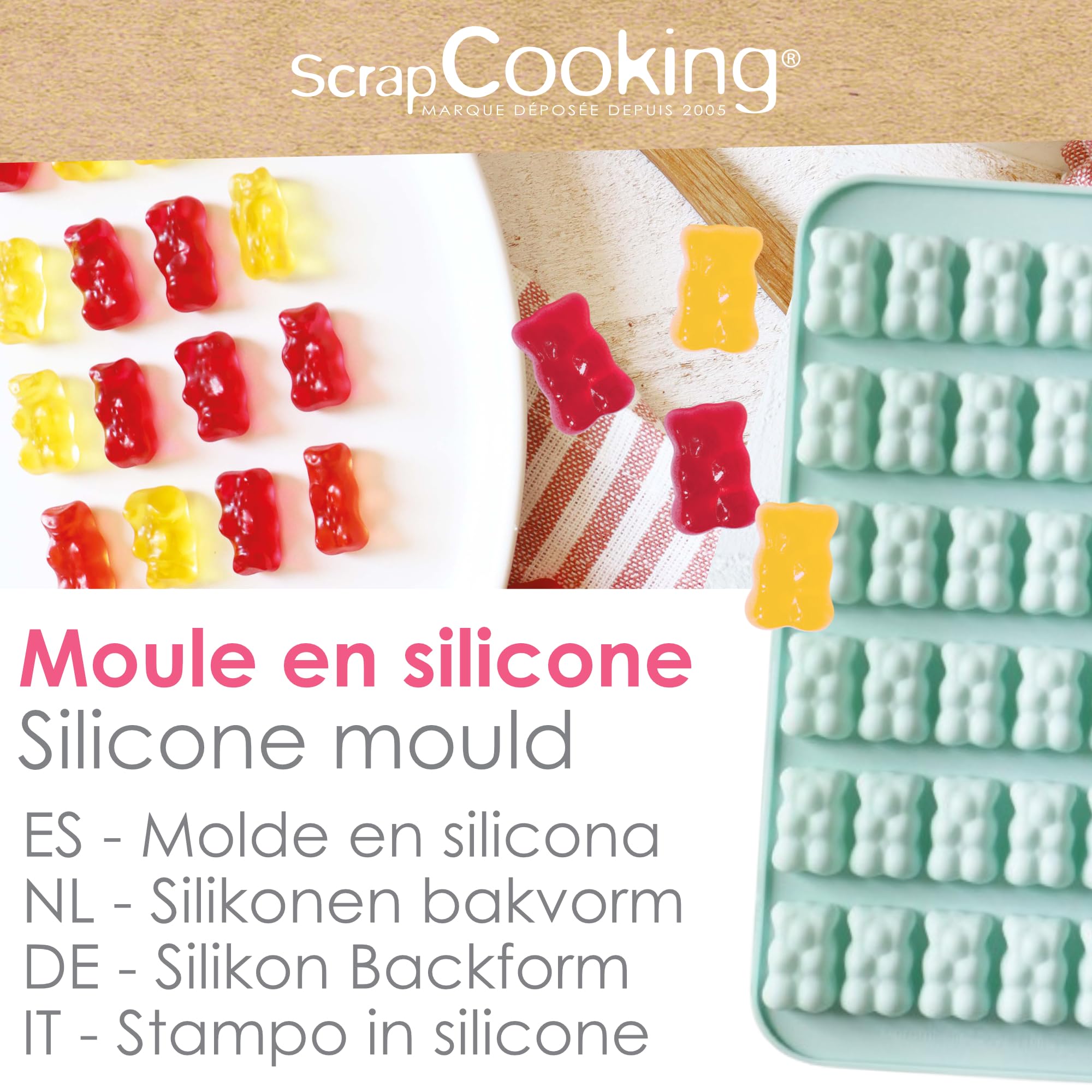 scrapcooking-moules-moule-oursons-silicone-36-empreintes image 2