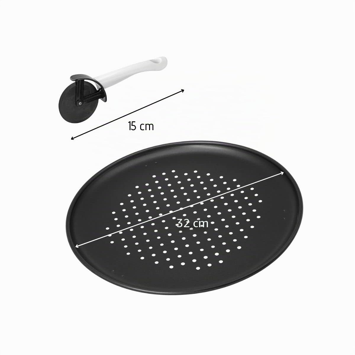 zenker-black-metallic-set-2-plaques-pizza-perfor-e-32-cm-roulette image 3