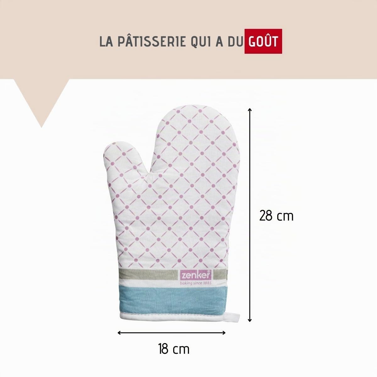 zenker-patisserie-gant-four-coton-28x18-cm-43925 image 3