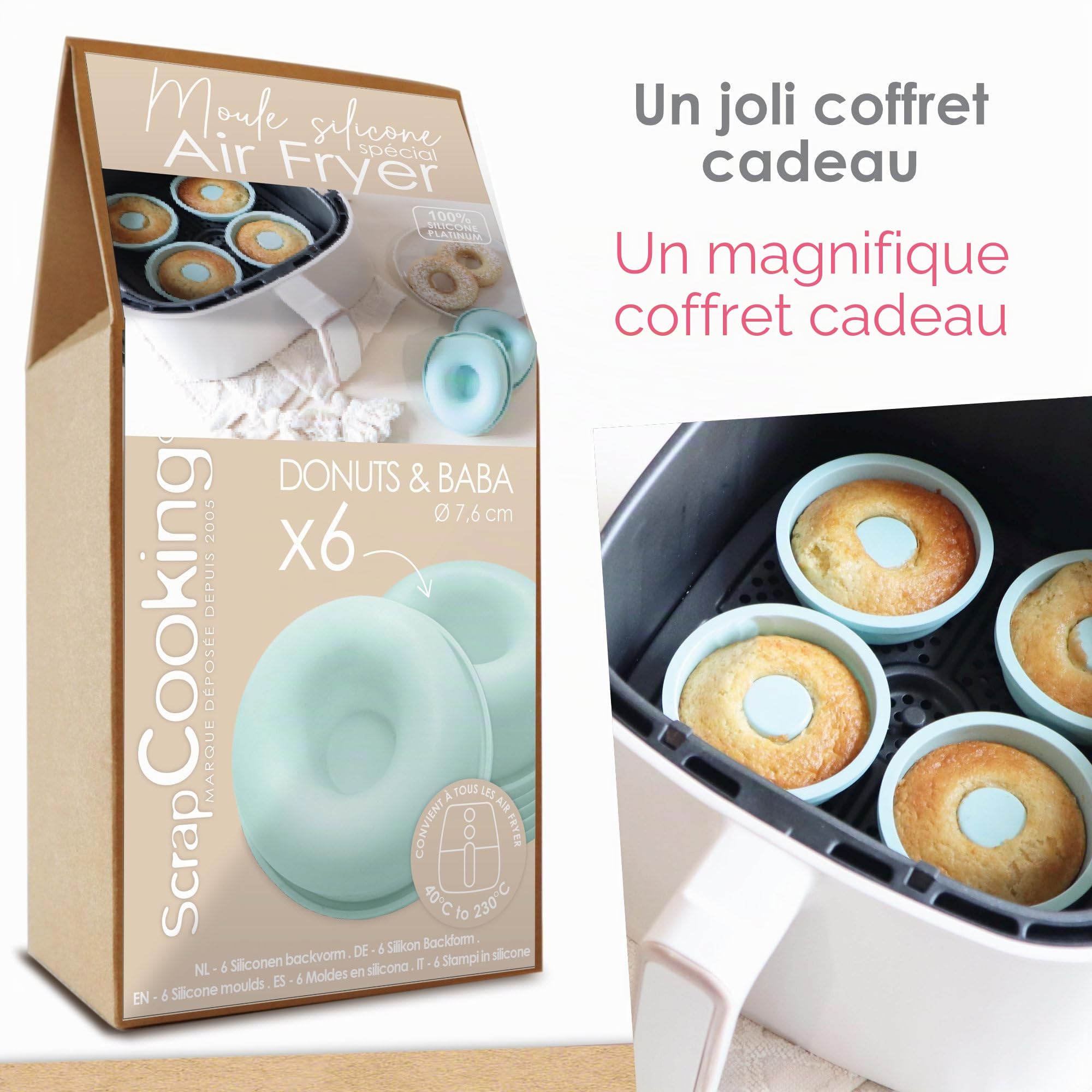 scrapcooking-moules-29135-moule-donuts-silicone-vert-d-eau-x6-air-fryer image 7