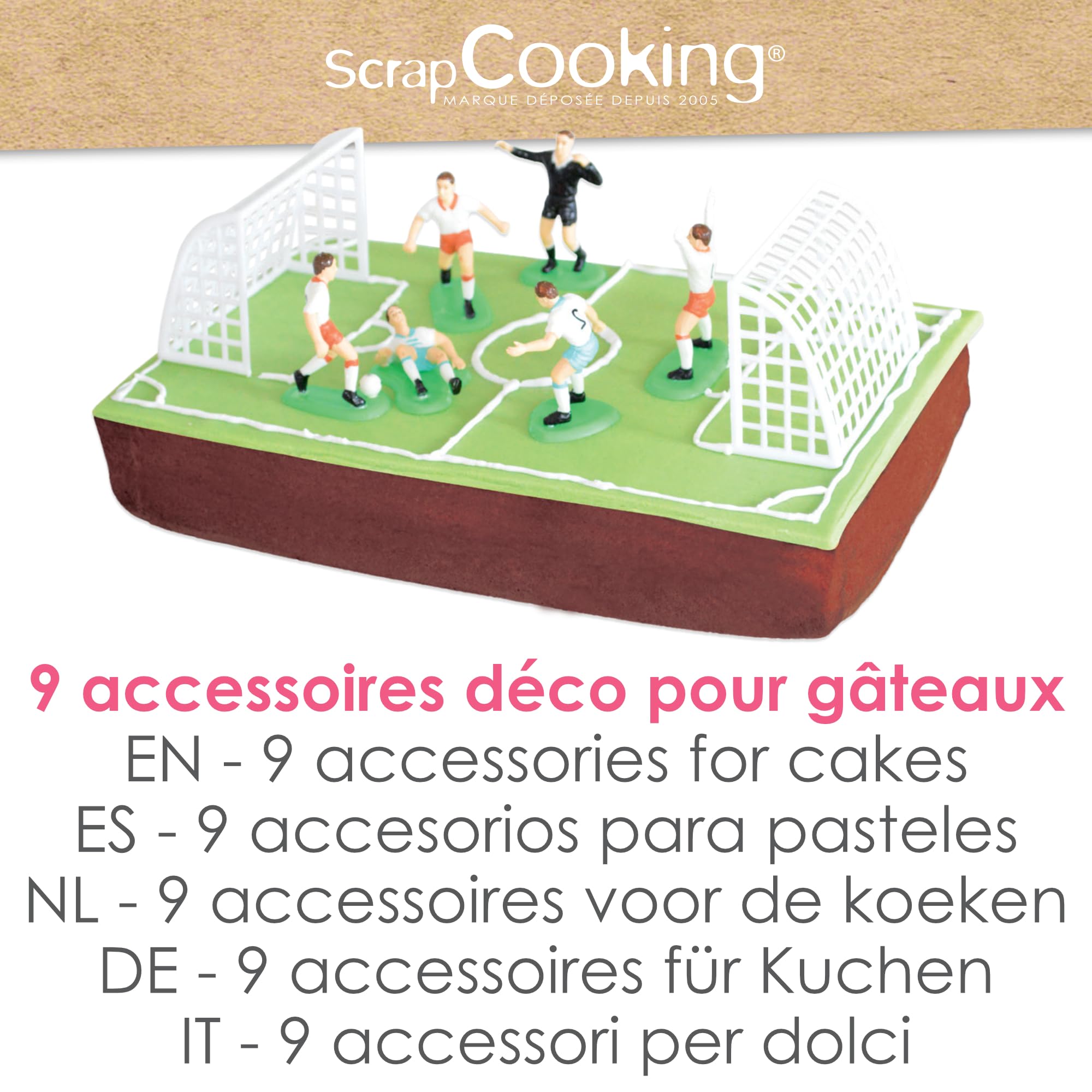 scrapcooking-d-corations-5013-kit-d-co-g-teau-foot-9-pi-ces image 2