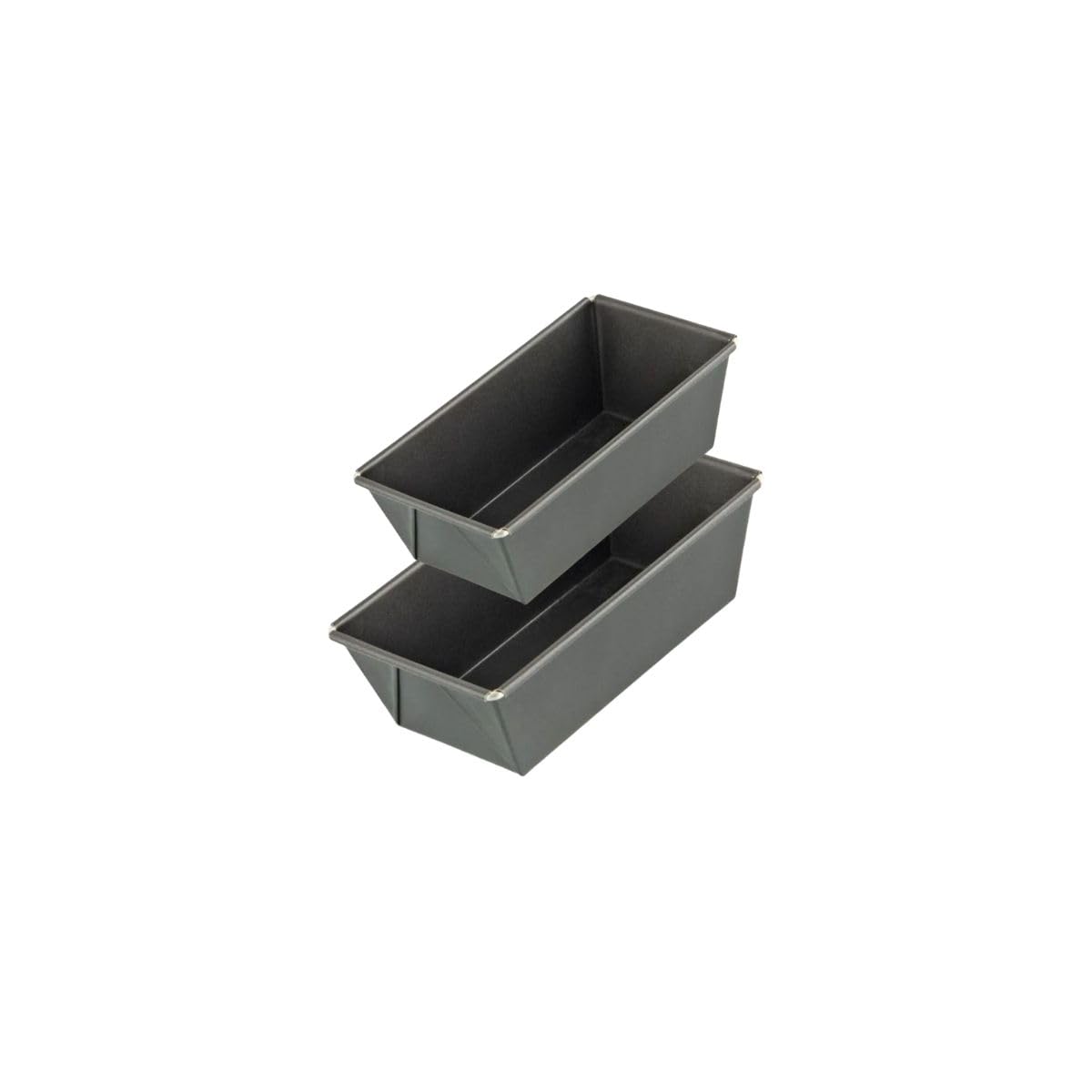 zenker-black-metallic-lot-2-moules-cake-20-cm-et-16-cm-acier image 1