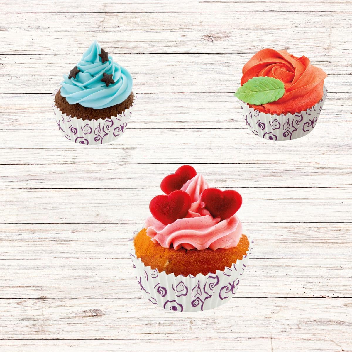 zenker-happy-cupcakes-moules-papier-floral-50-pcs-7x5x3-cm image 2