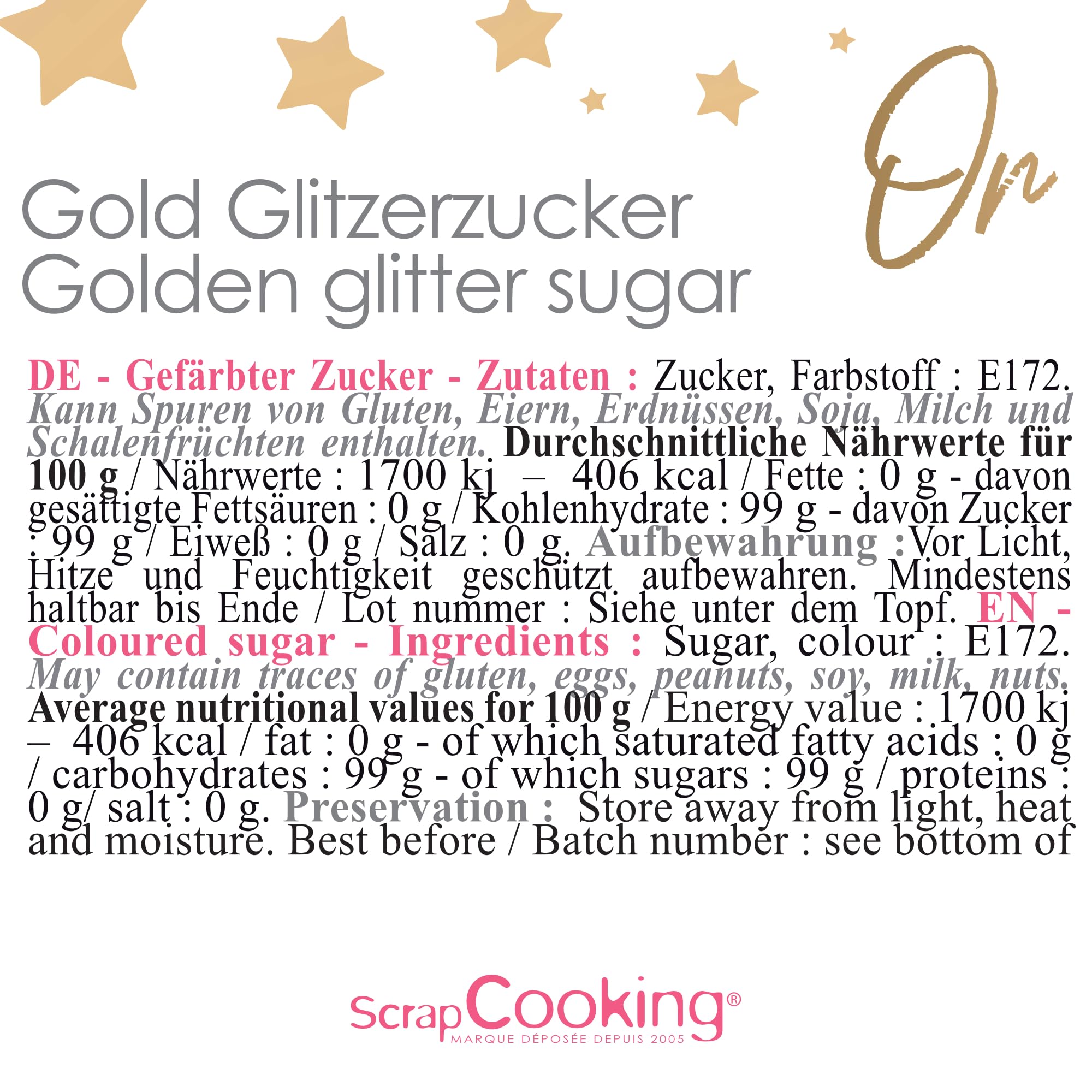 scrapcooking-d-corations-sucre-paillet-or-160-g-poudre-dor-e image 2