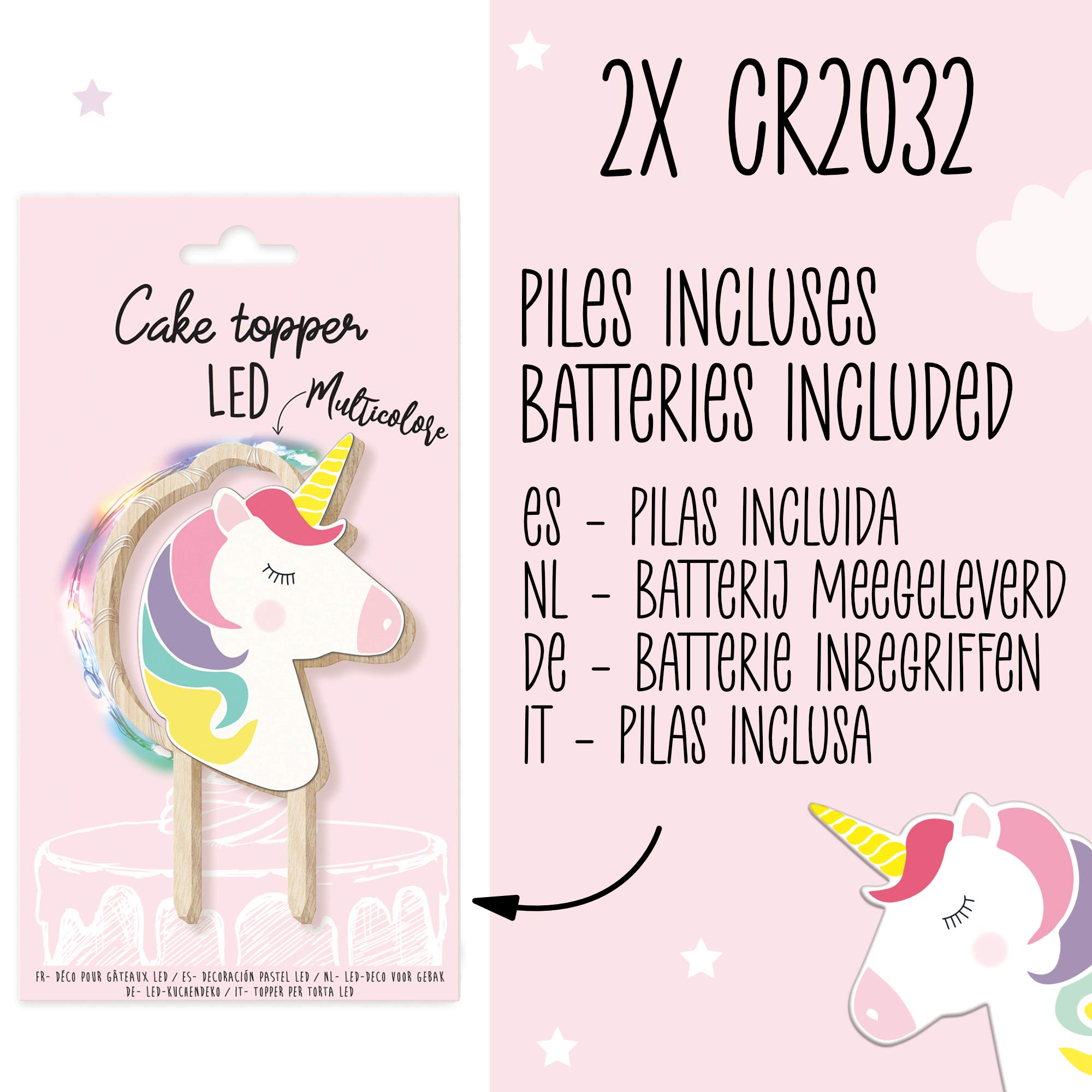 scrap-cooking-d-corations-cake-topper-led-licorne-bois image 6