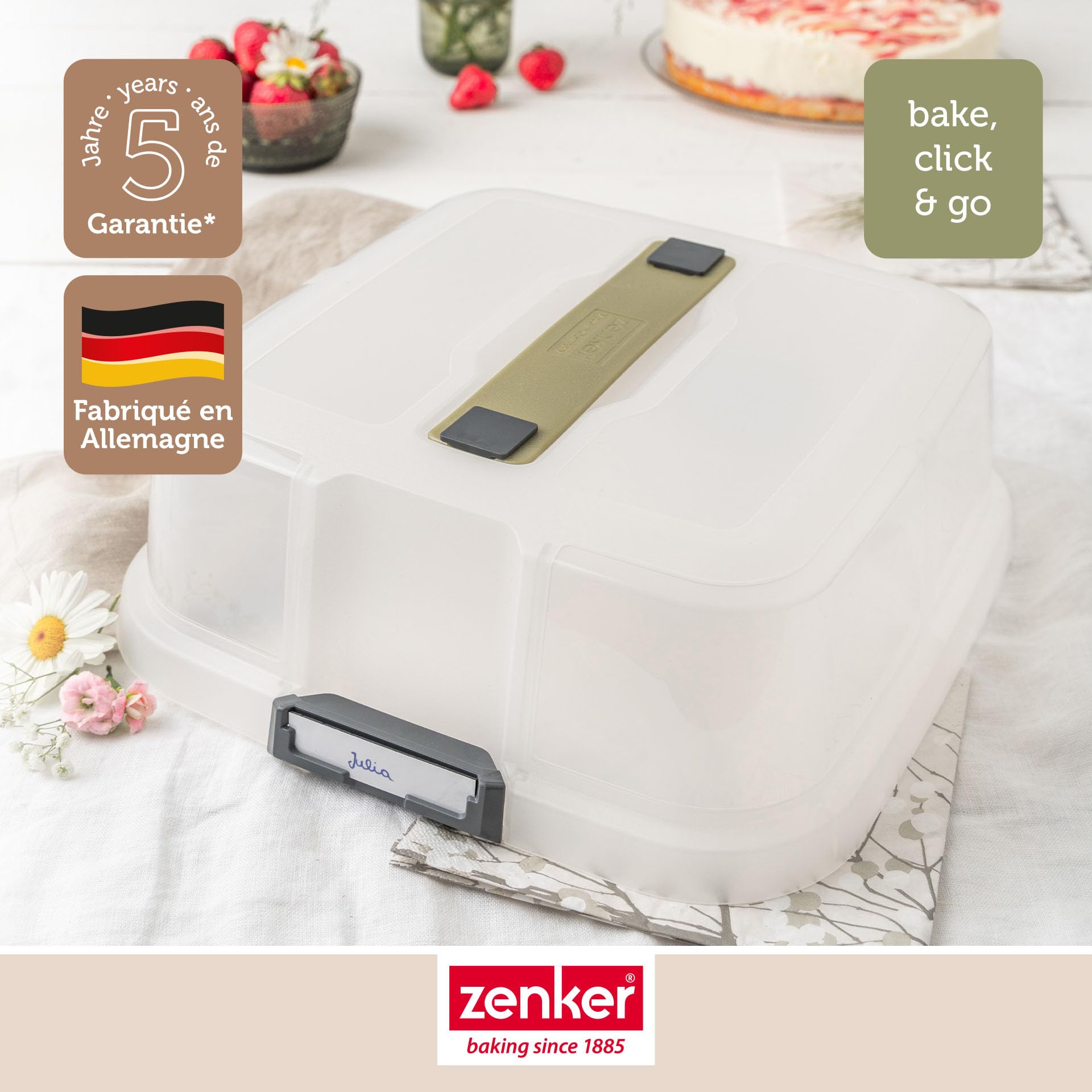 zenker-bake-click-go-couvercle-carr-30-cm-capot-individuel image 2