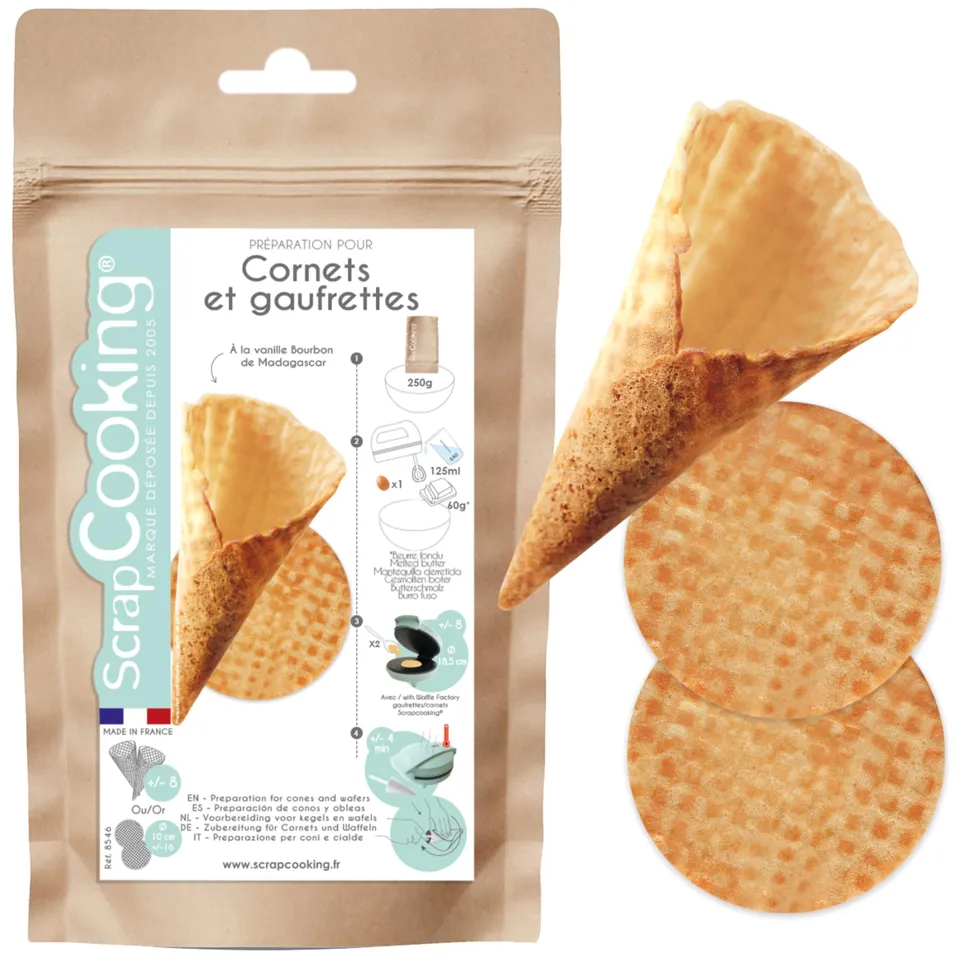 scrapcooking-ingr-dients-8546-pr-paration-cornets-vanille-250-g image 1
