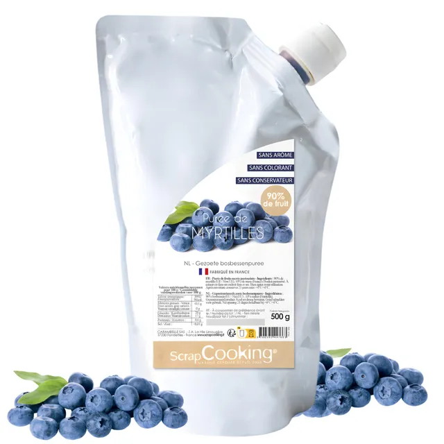 scrapcooking-ingr-dients-pur-e-myrtilles-500-g-fruit-90-gourde image 1