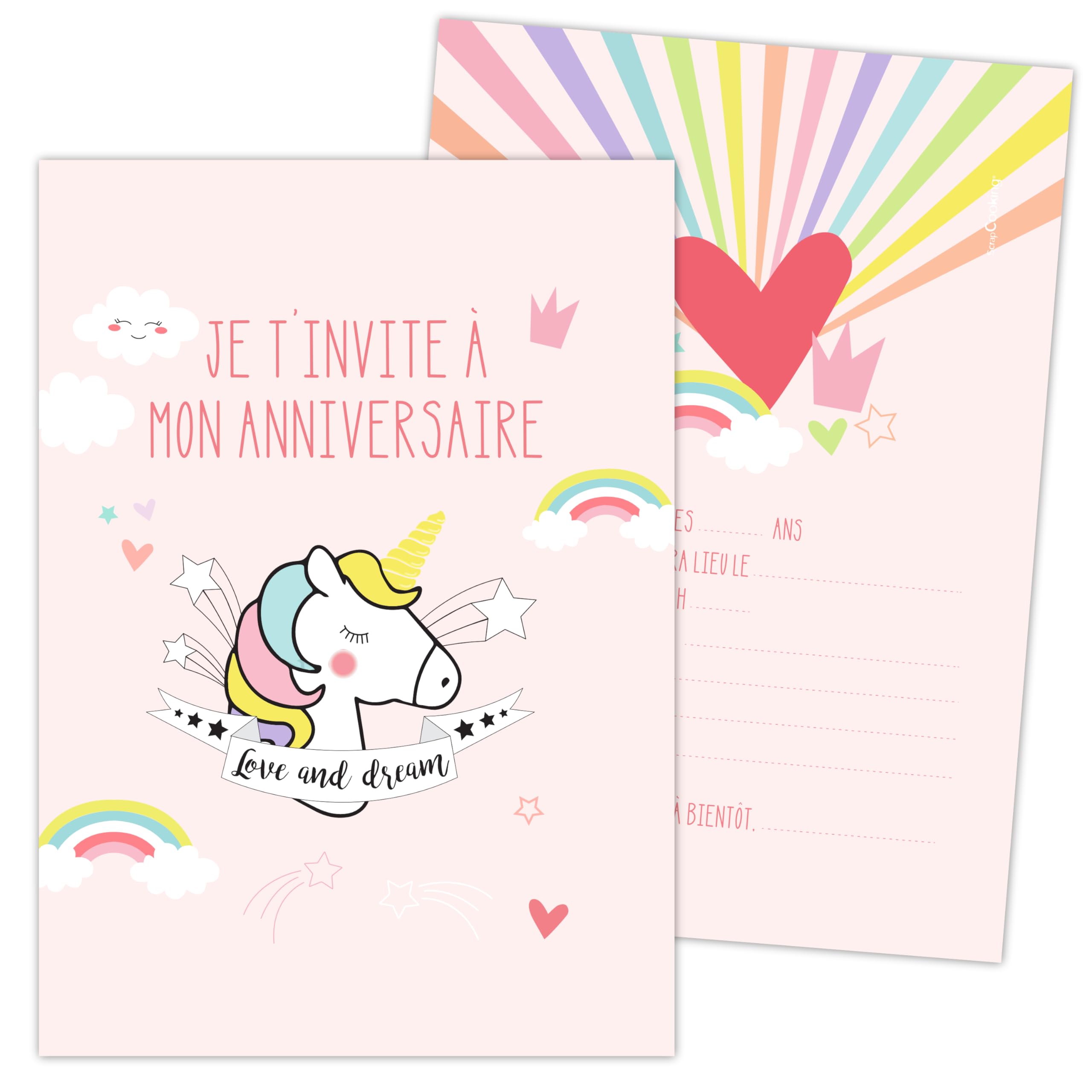 scrapcooking-d-corations-8-cartes-invitation-dinosaure-vert image 8