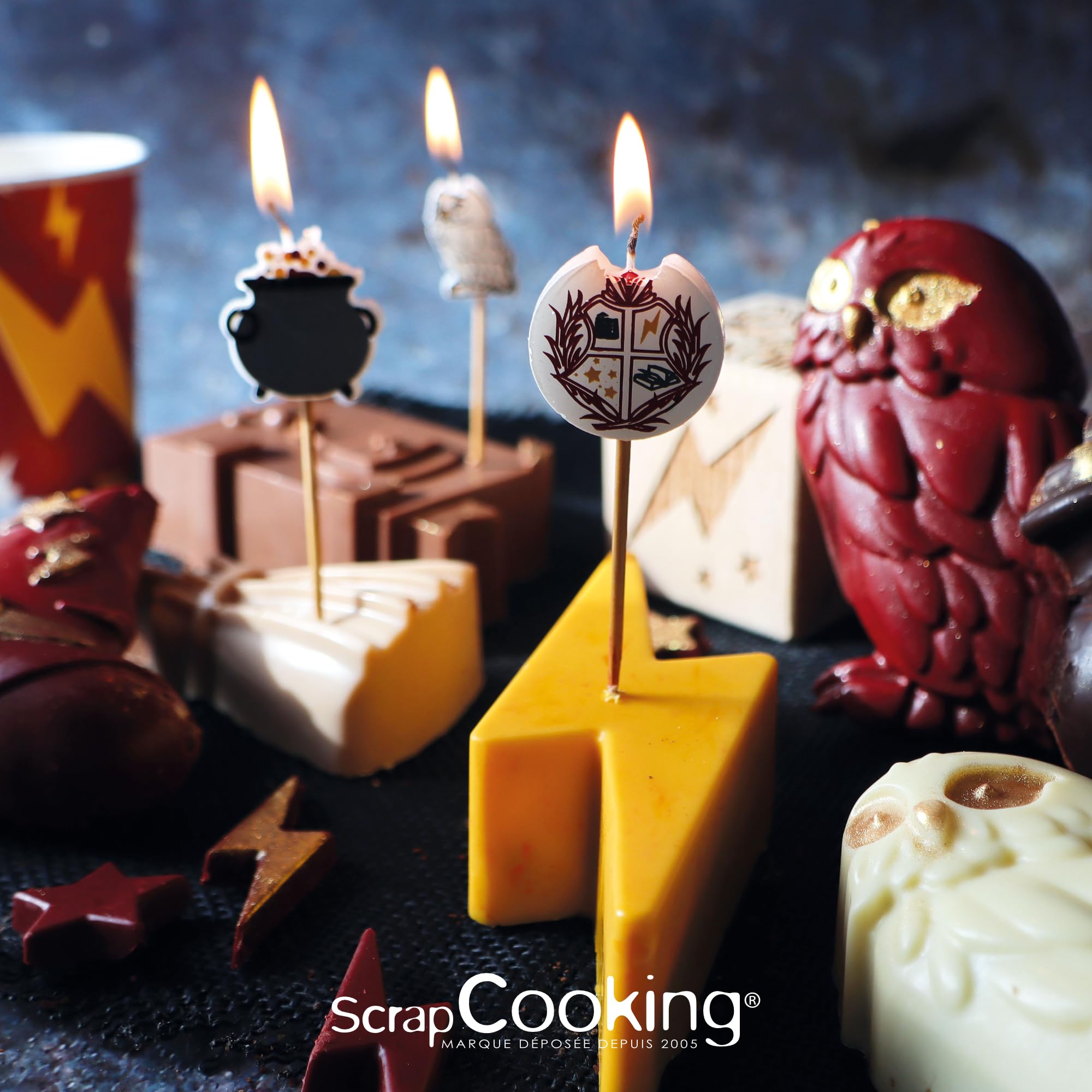 scrapcooking-moules-moule-silicone-sorcier-15-formes-bordeaux image 4