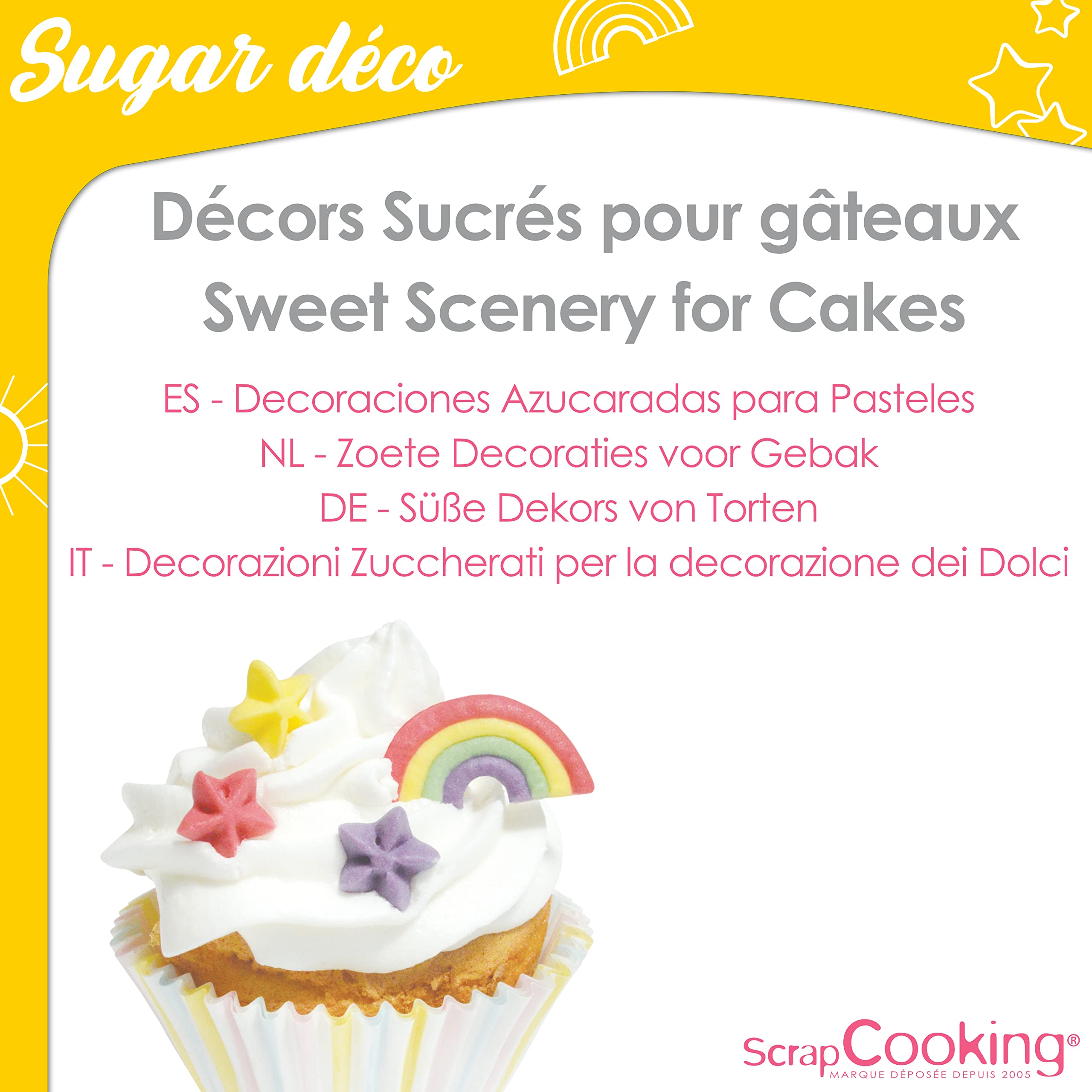 scrapcooking-d-corations-d-cosucres-rainbow-sucriers-arc-en-ciel-6-g image 2