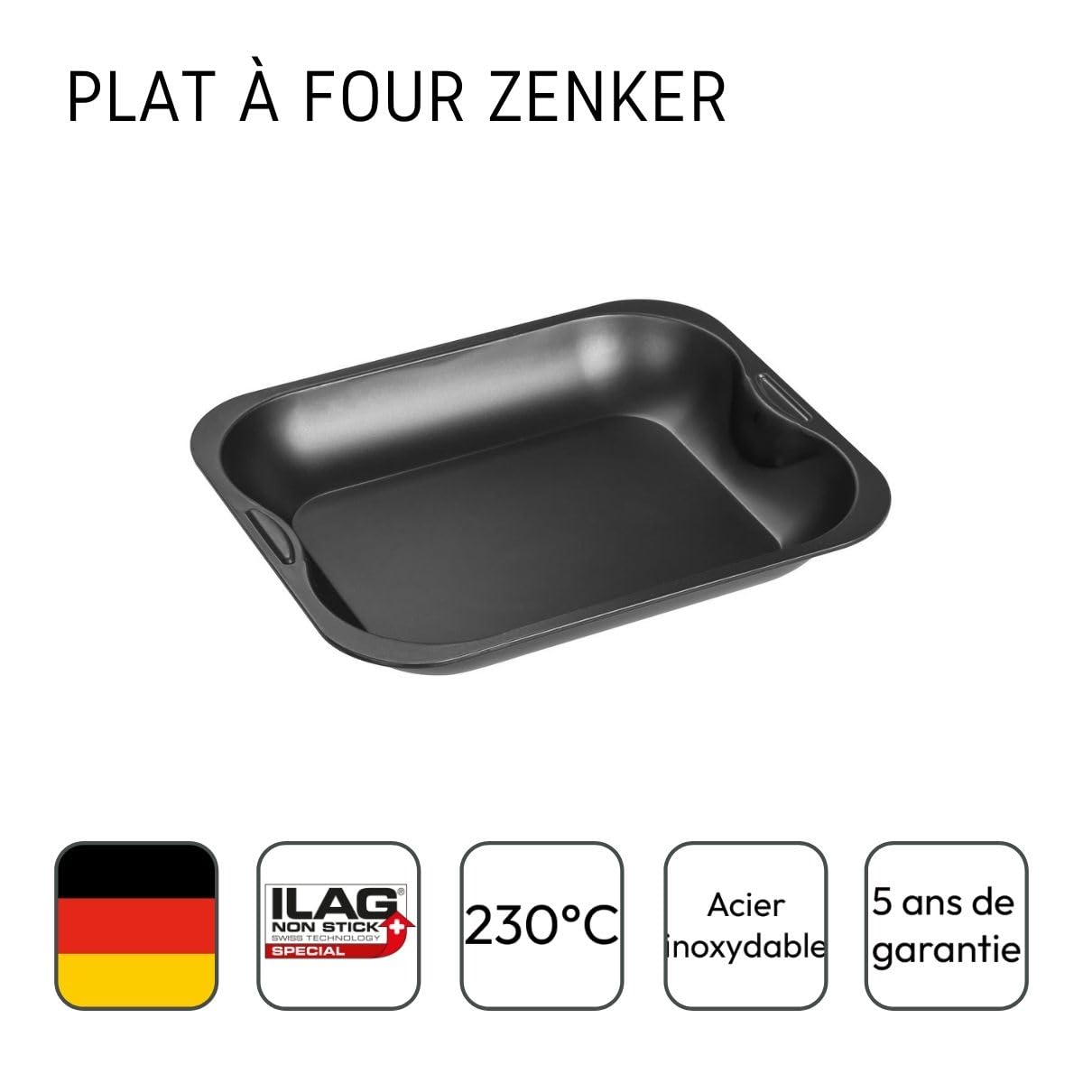 zenker-special-cooking-7210-plat-four-acier-28-x-23-cm image 4