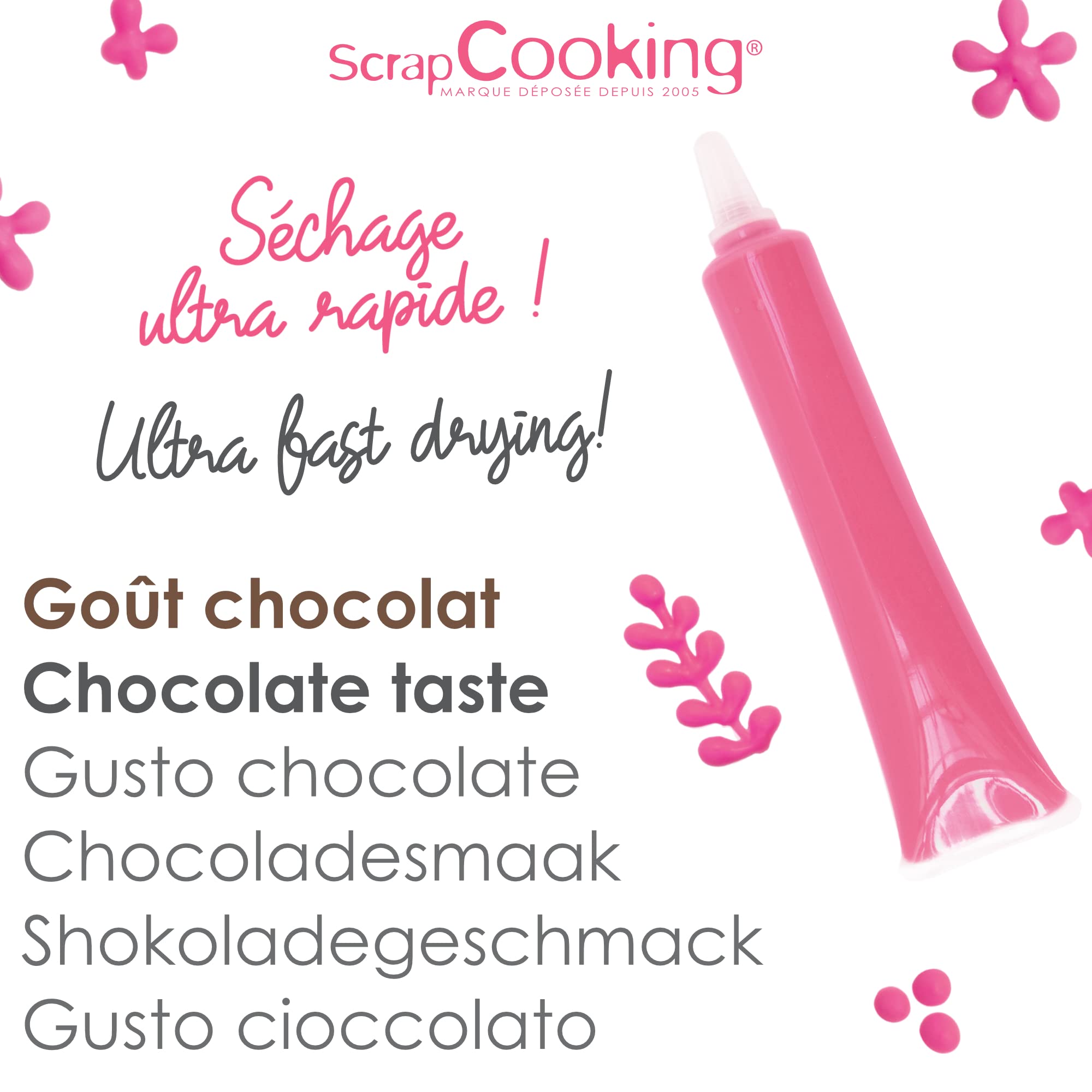 scrapcooking-6814-stylo-choco-rose-fuchsia-25-g image 4