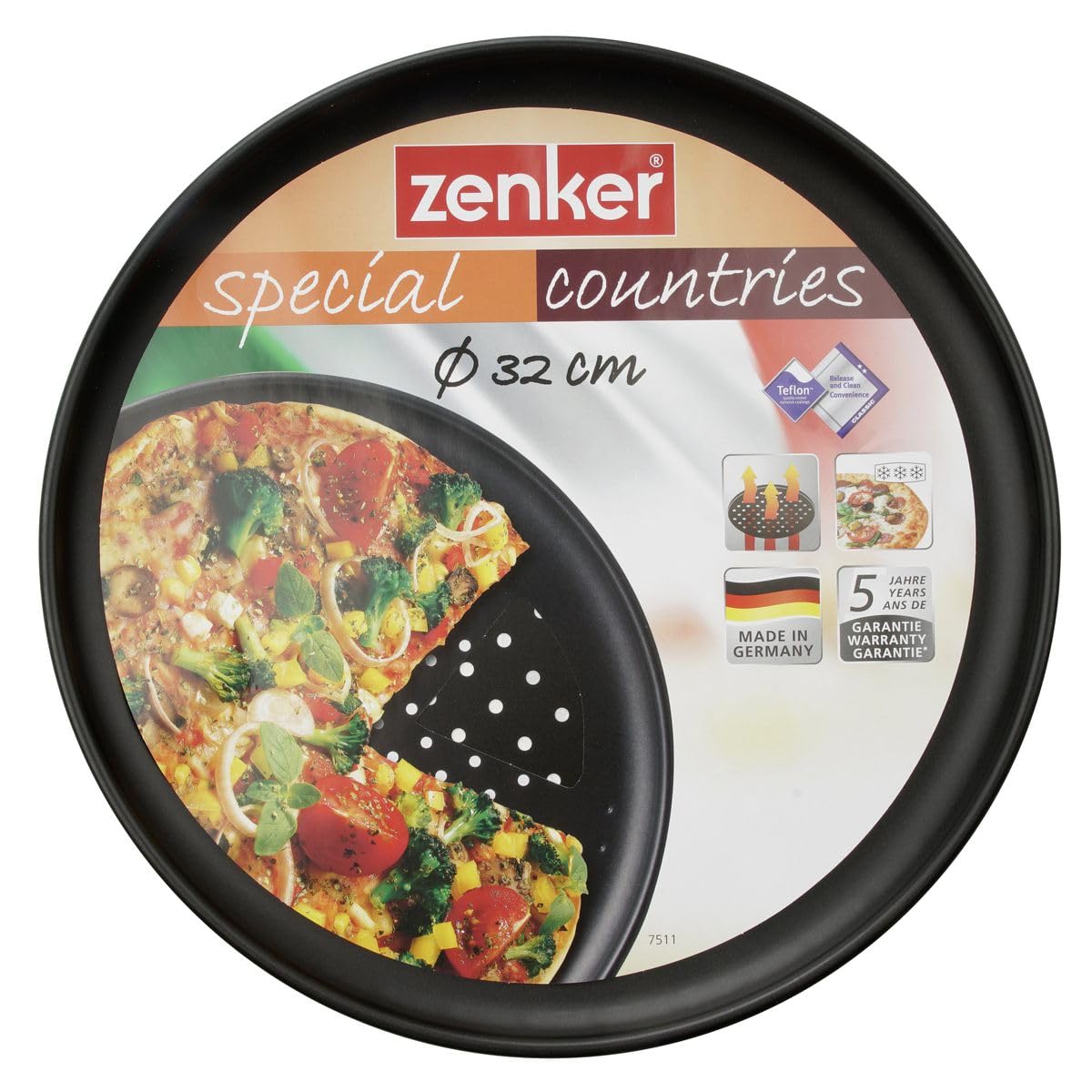 zenker-black-metallic-lot-2-plaques-pizza-perfor-es-32-cm image 4