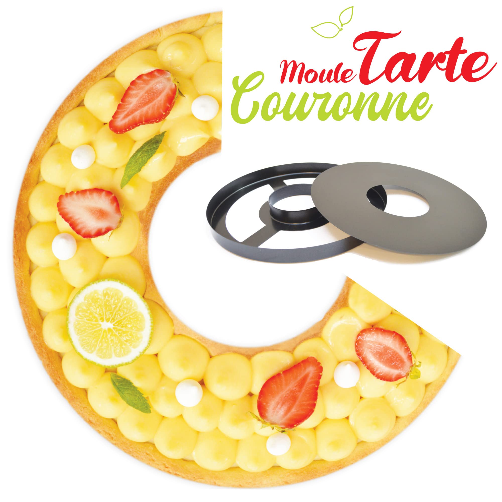 scrap-cooking-moules-moule-tarte-couronne-30-cm-noir-antiadh-sif image 7