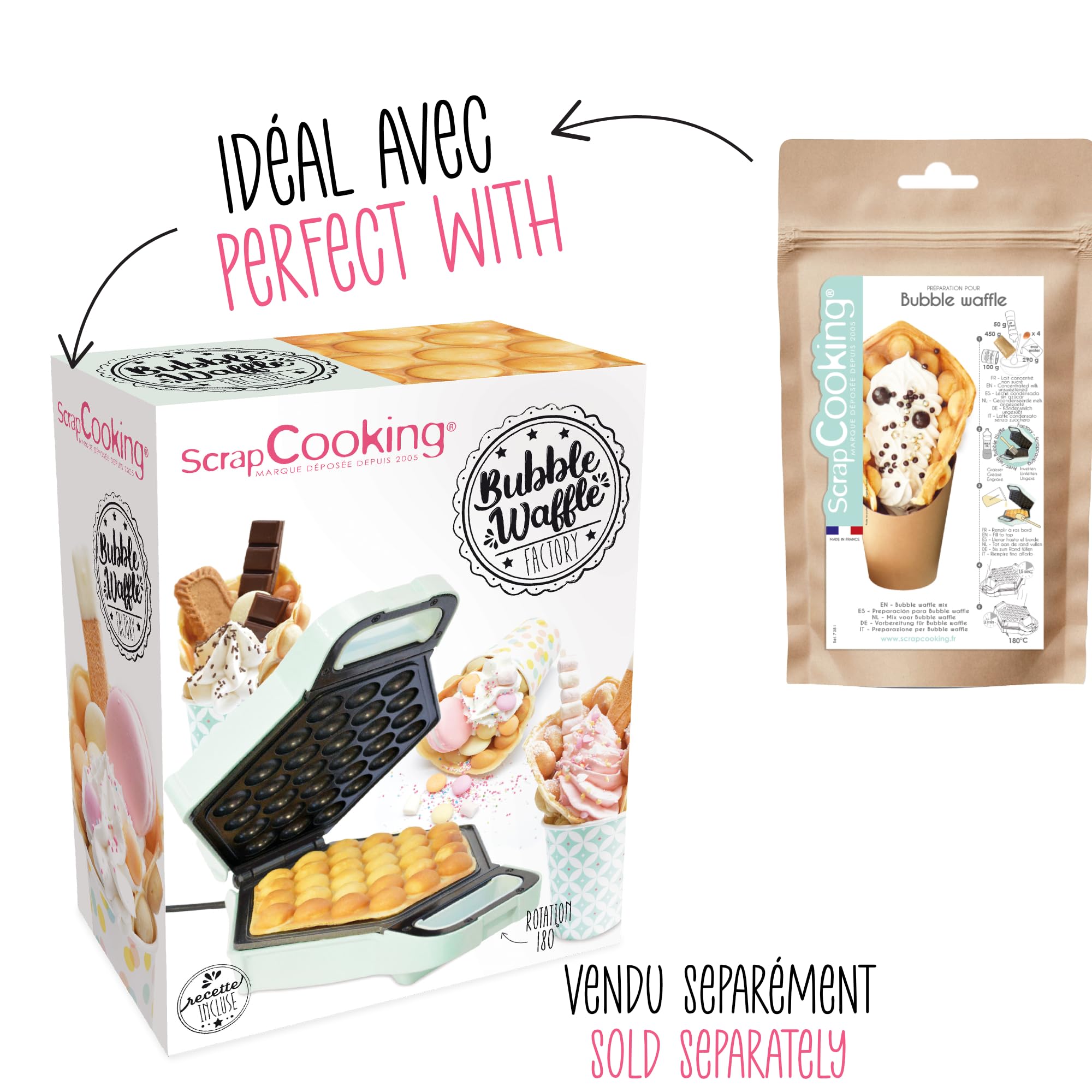scrapcooking-ingr-dients-mix-bubble-waffles-gaufres-hong-kong-450-g image 7