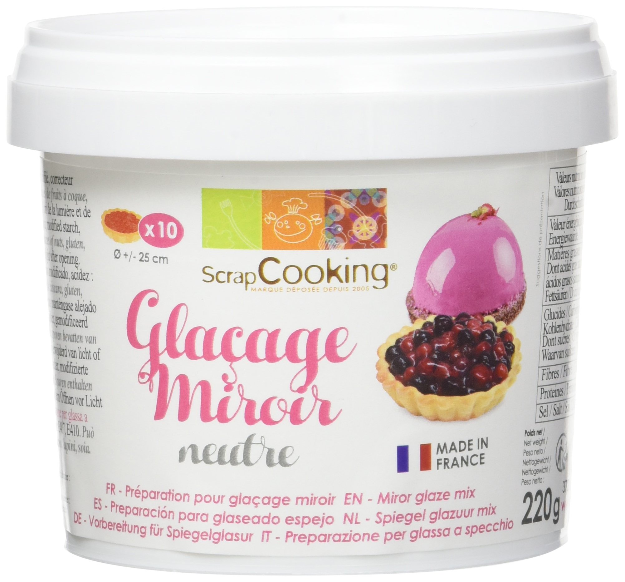 scrapcooking-mix-gla-age-miroir-neutre-brillant-220g image 5