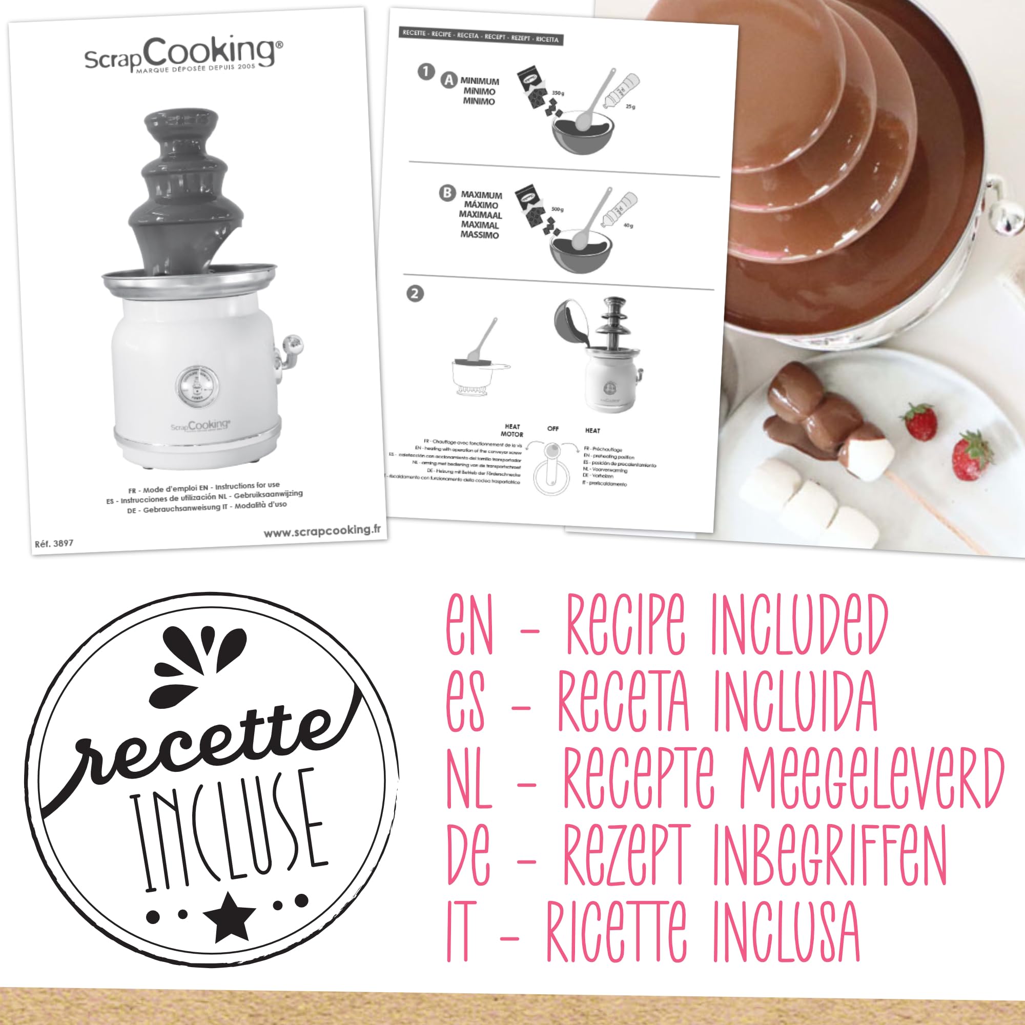 scrapcooking-appareils-3897-fontaine-chocolat-3-tages-inox image 7