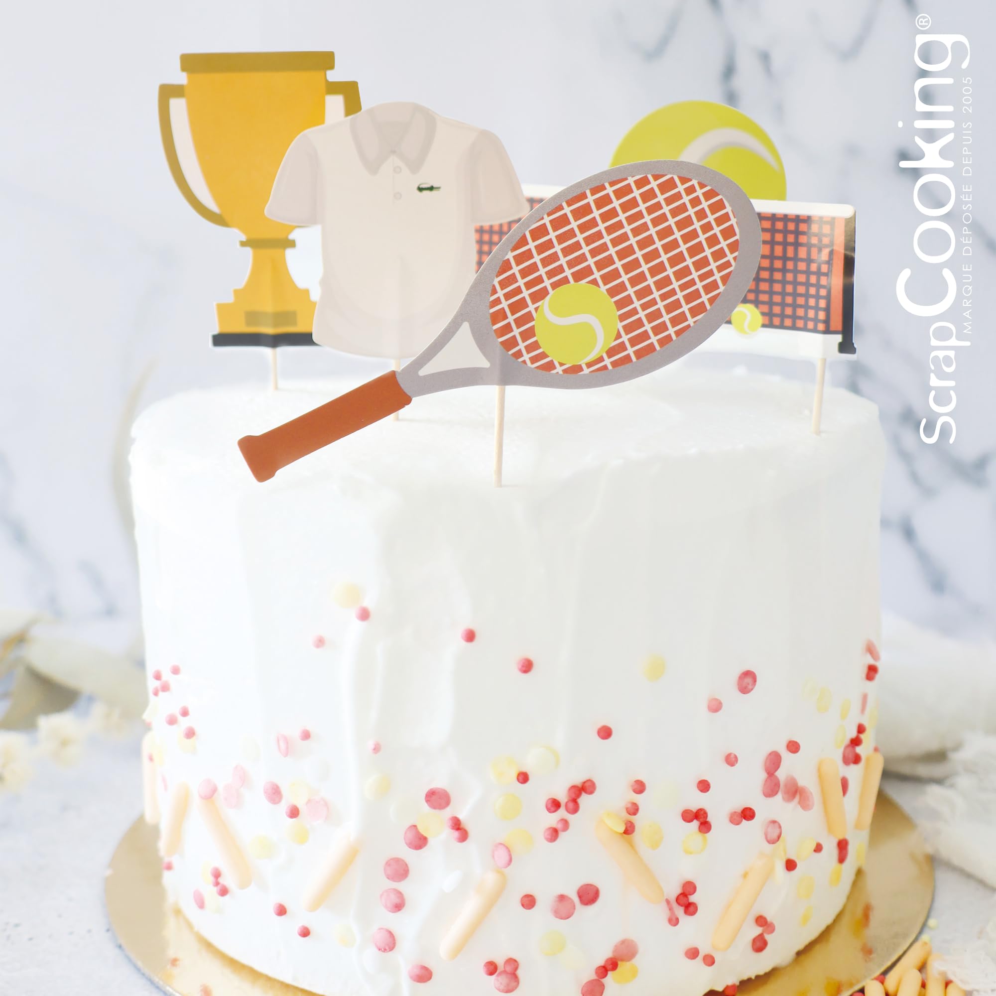 scrapcooking-4945-cake-toppers-tennis-papier-x5 image 3