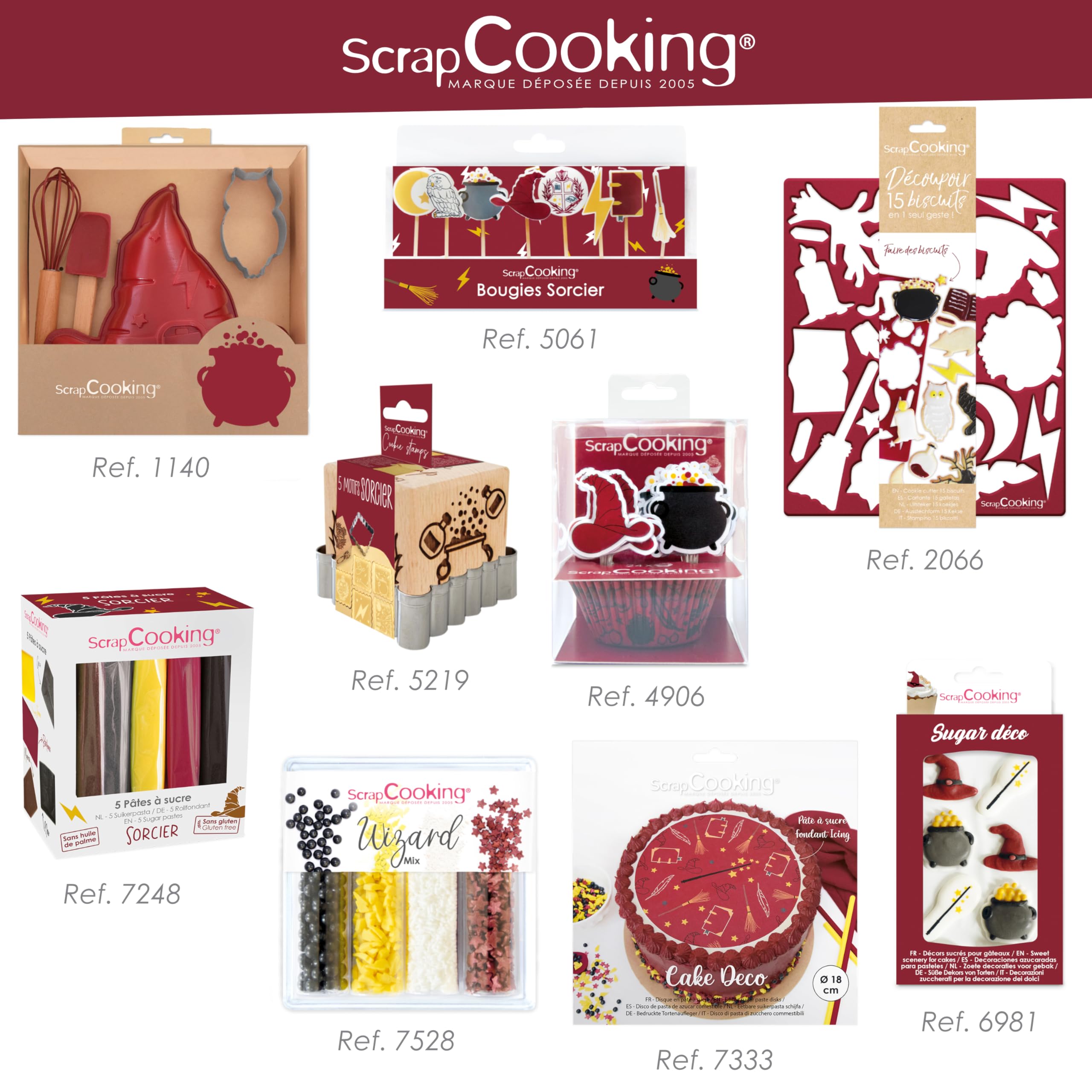 scrapcooking-d-corations-kit-8-bougies-sorcier-5061-bougies-paraffine image 7