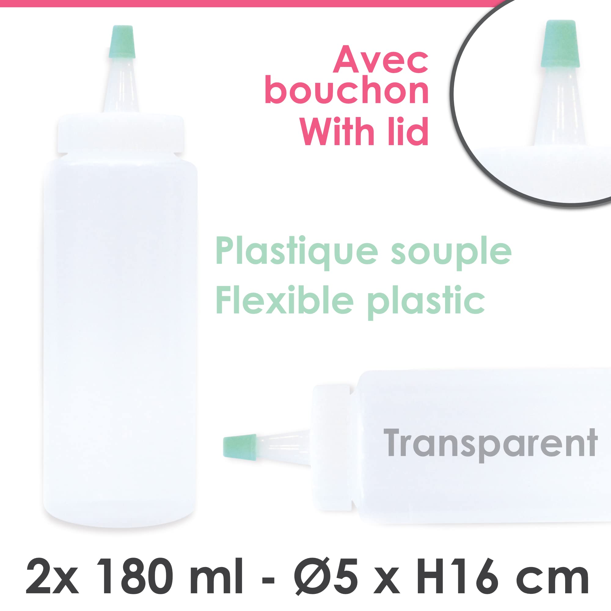 scrapcooking-mat-riel-lot-2-flacons-squeezers-180-ml-plastique image 5
