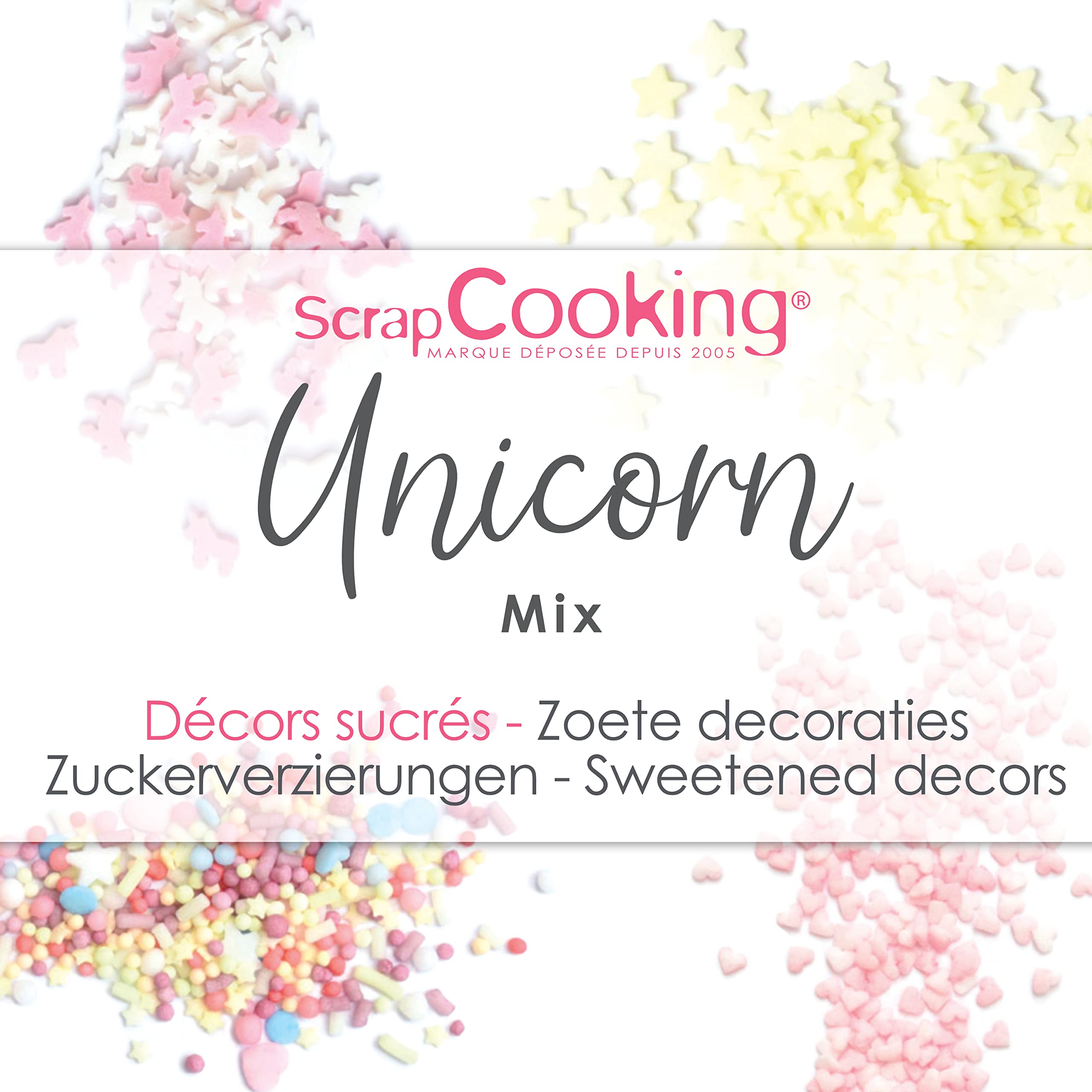 scrapcooking-d-corations-unicorn-mix-60-g-licornes-toiles image 2