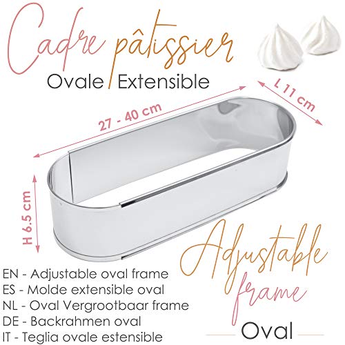scrapcooking-moules-cadre-ovale-extensible-inox-27-40-cm image 6