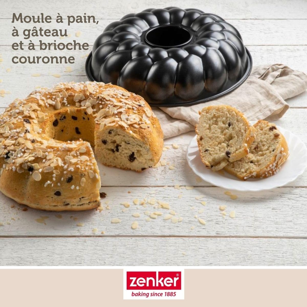 zenker-dein-brot-moule-pain-couronne-chemin-e-32-cm-acier image 2