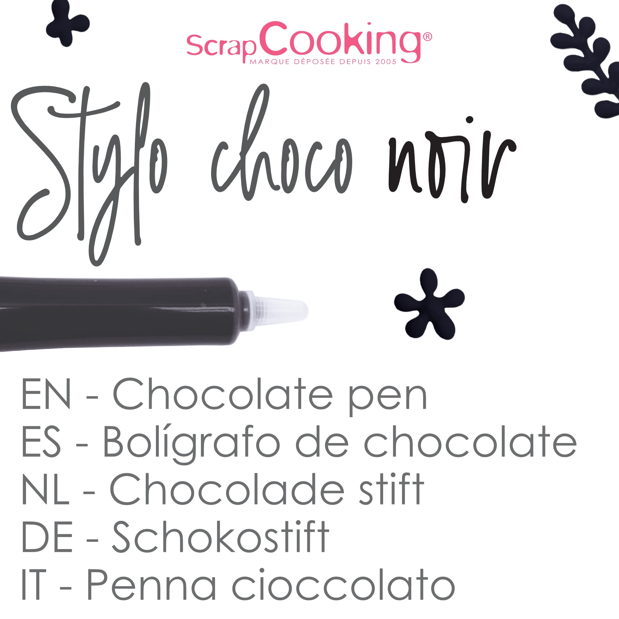 scrapcooking-stylo-choco-noir-25-g-crayon-p-tisserie image 3