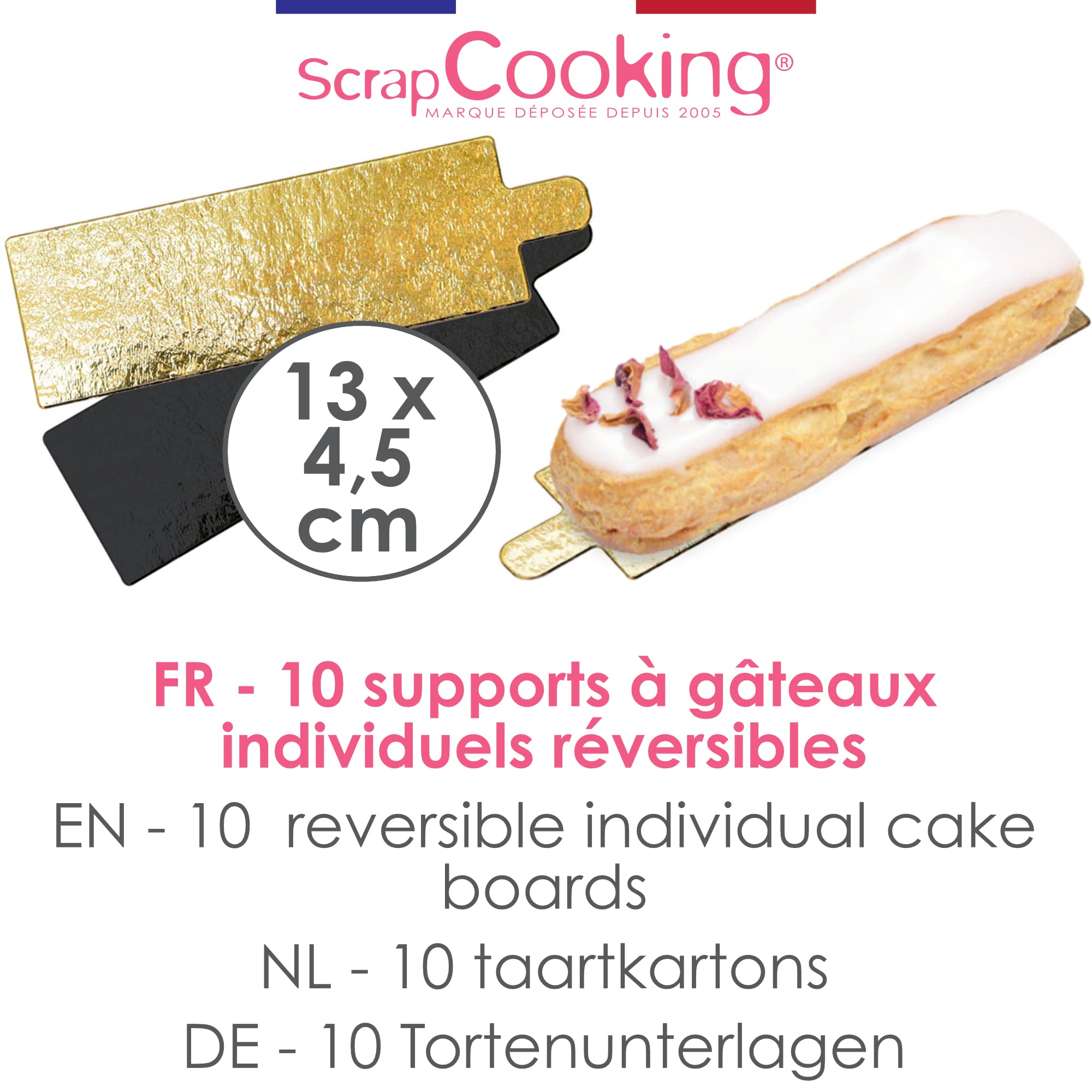 scrapcooking-mat-riel-5212-supports-g-teaux-rectangle-lot-10-dor image 2