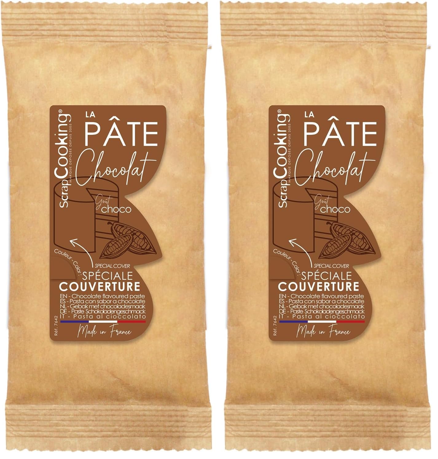 scrapcooking-p-tes-sucre-7641-p-te-chocolat-400-g-couverture image 2