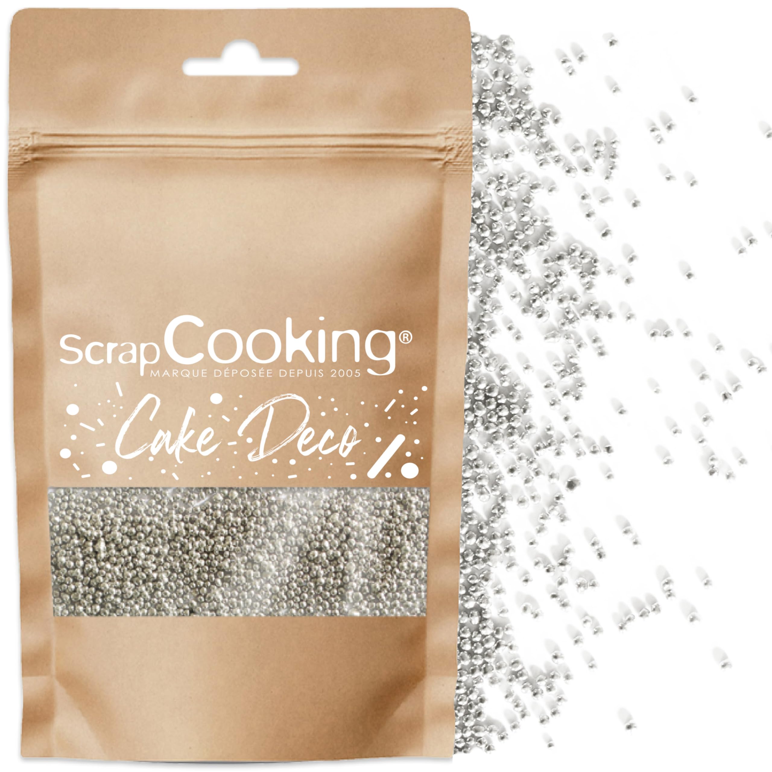 scrapcooking-d-corations-mini-billes-argent-7458-80-g image 1