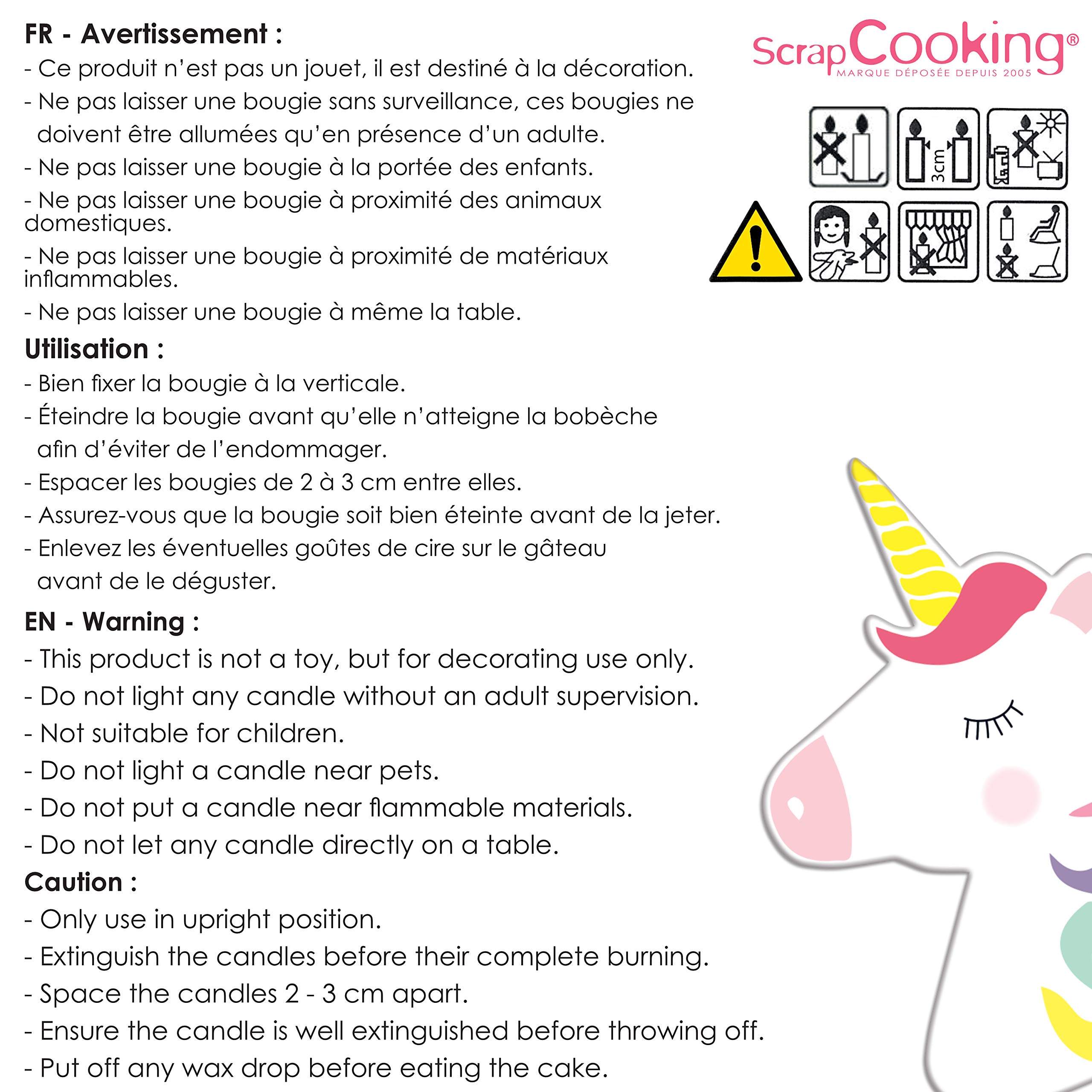 scrapcooking-d-corations-5033-kit-8-bougies-licorne-anniversaire image 5