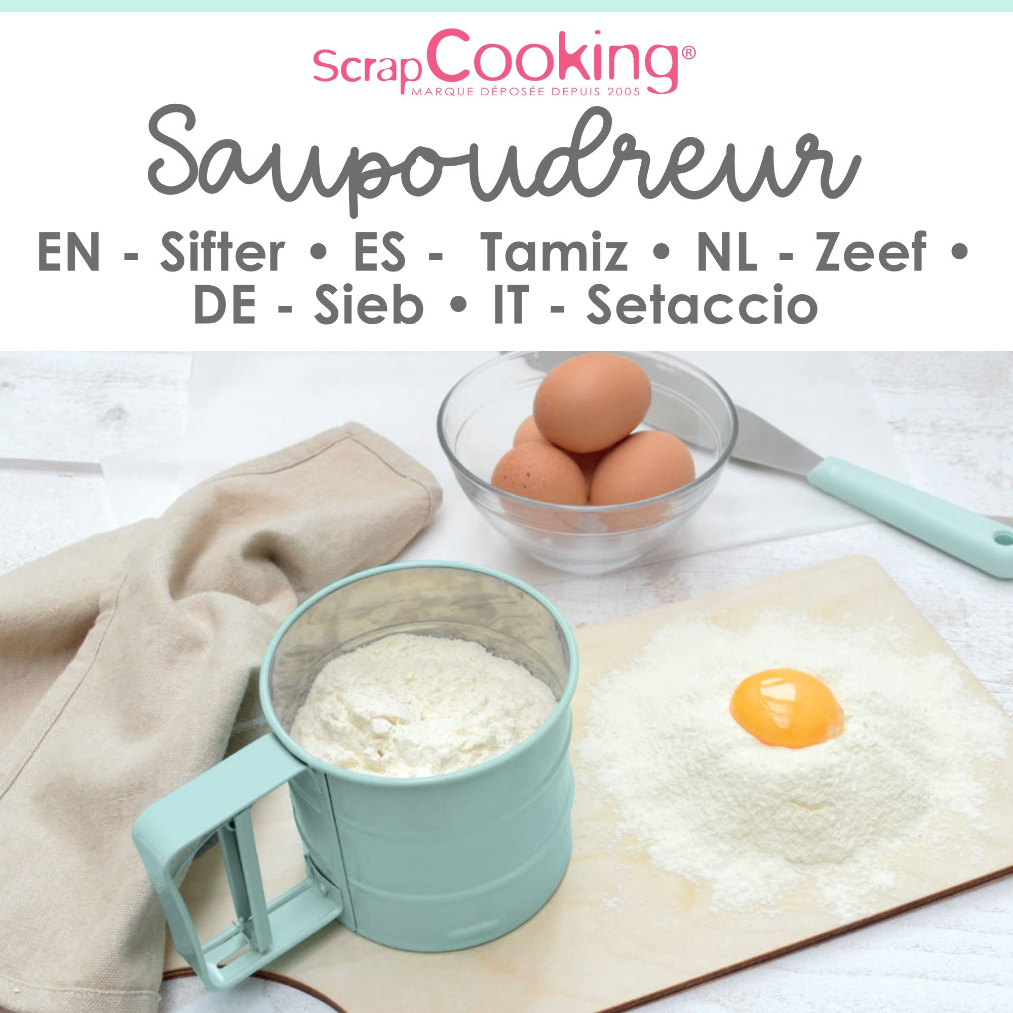 scrapcooking-mat-riel-saupoudreur-tamis-inox-5166-375-g image 2