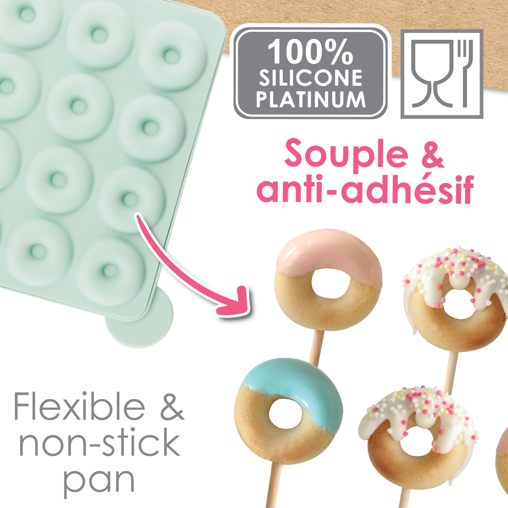 scrapcooking-moules-mini-donuts-silicone-3188-vert-d-eau image 5