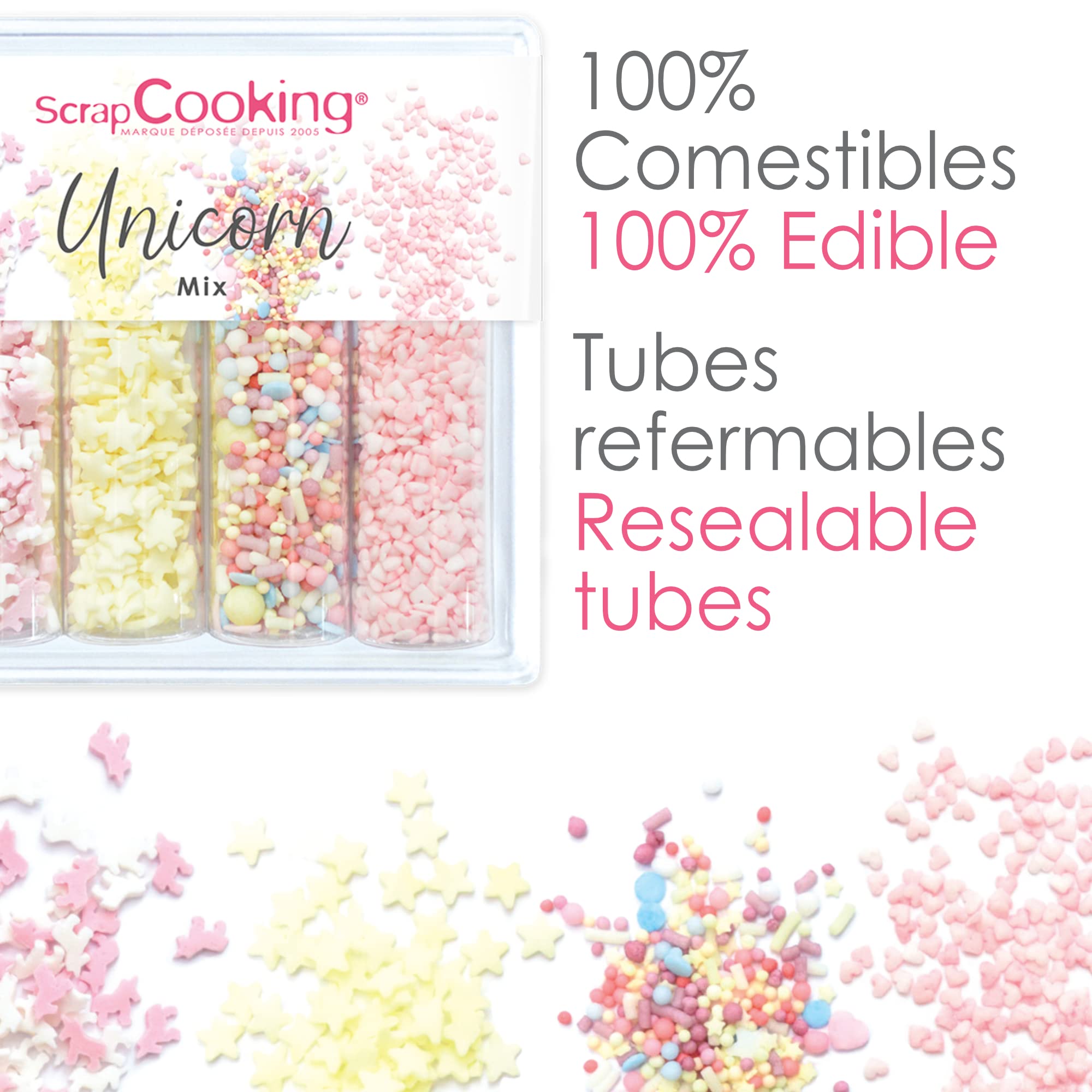 scrapcooking-d-corations-unicorn-mix-60-g-licornes-toiles image 5
