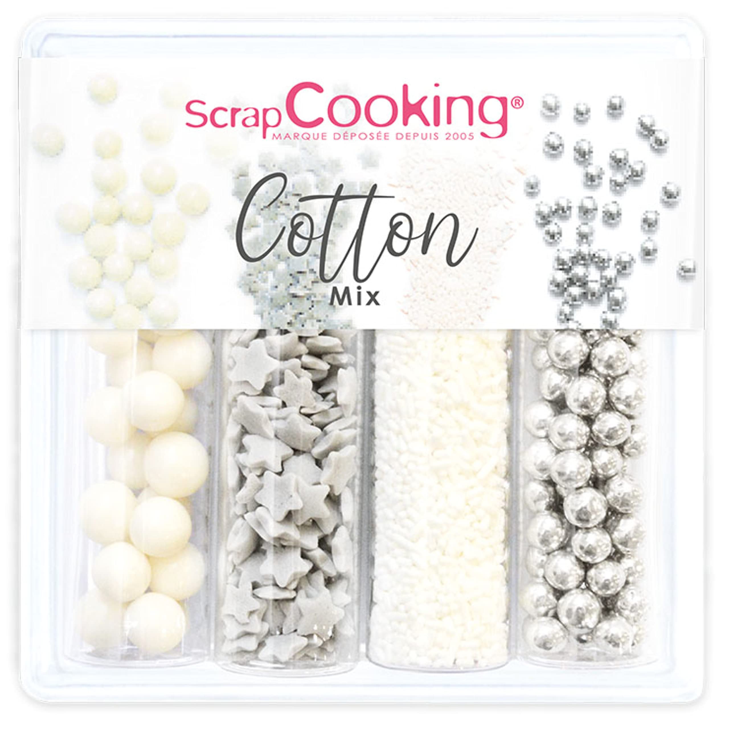 scrapcooking-d-corations-cotton-mix-7523-d-cors-sucr-s-61-g-gris image 1