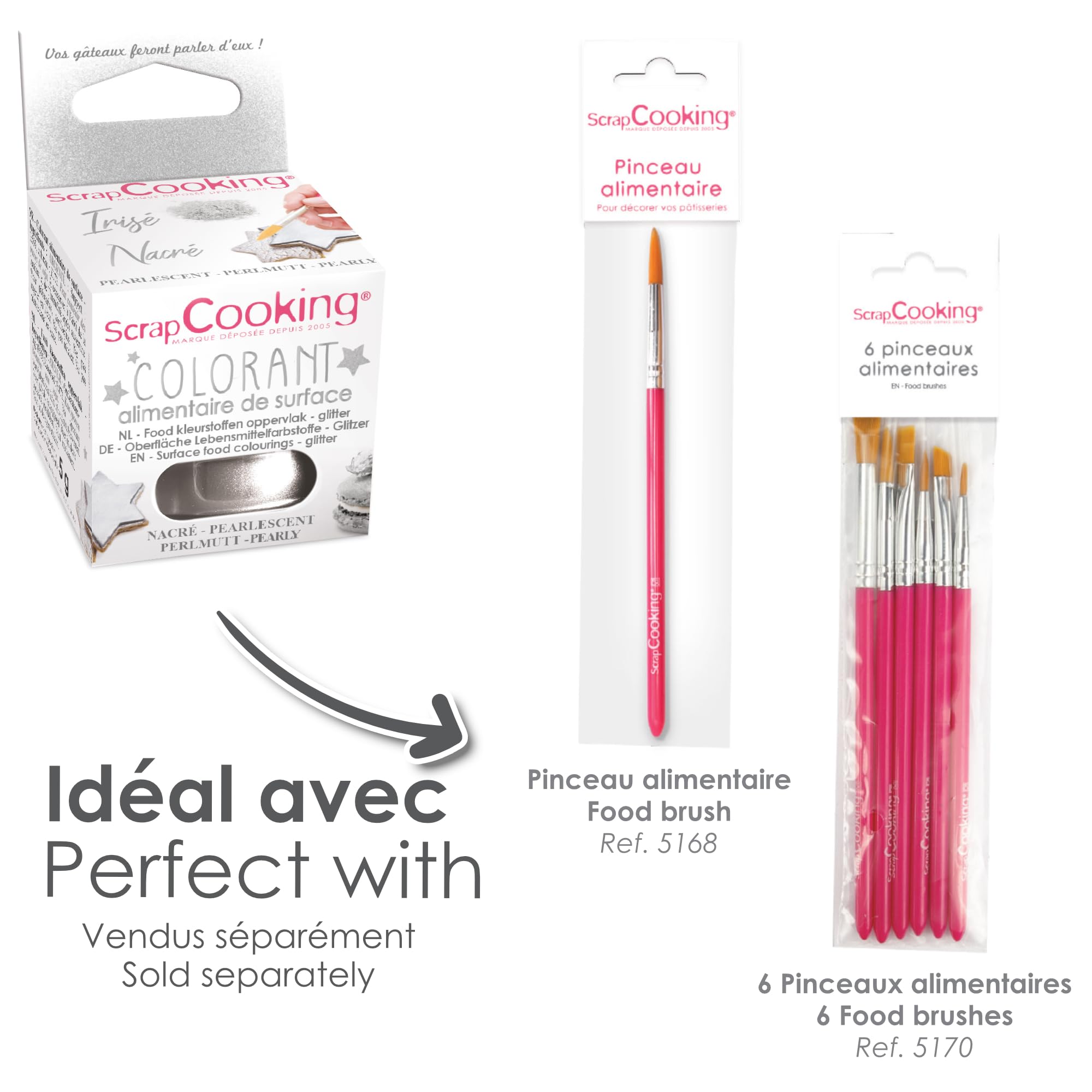 scrapcooking-colorant-poudre-nacr-argent-clair-5g-4077 image 7