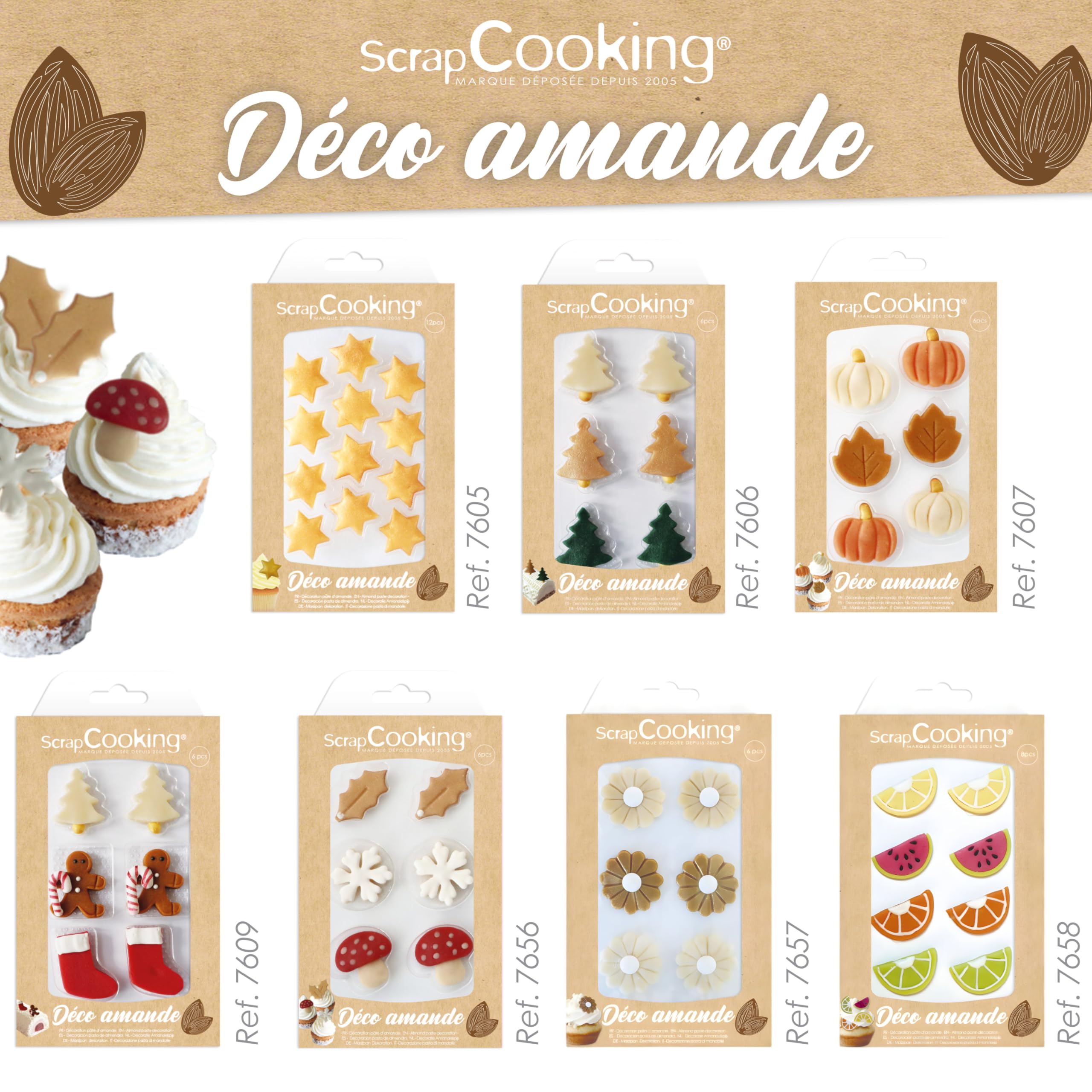 scrapcooking-d-corations-7657-marguerites-p-te-amande-x6 image 7