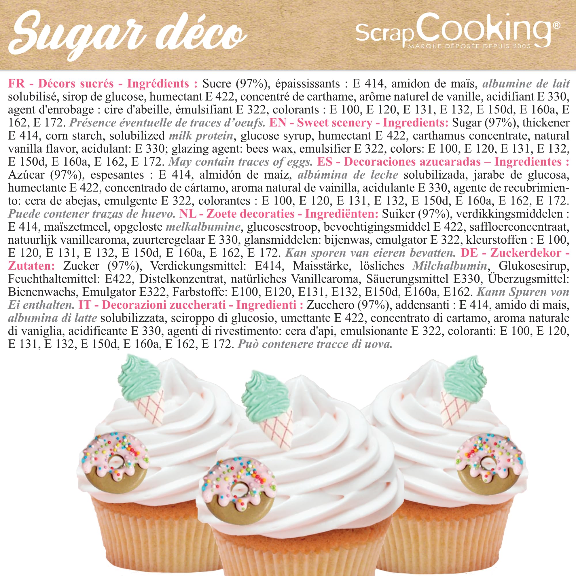 scrapcooking-d-corations-d-cosucres-donuts-glaces-7-pi-ces image 5