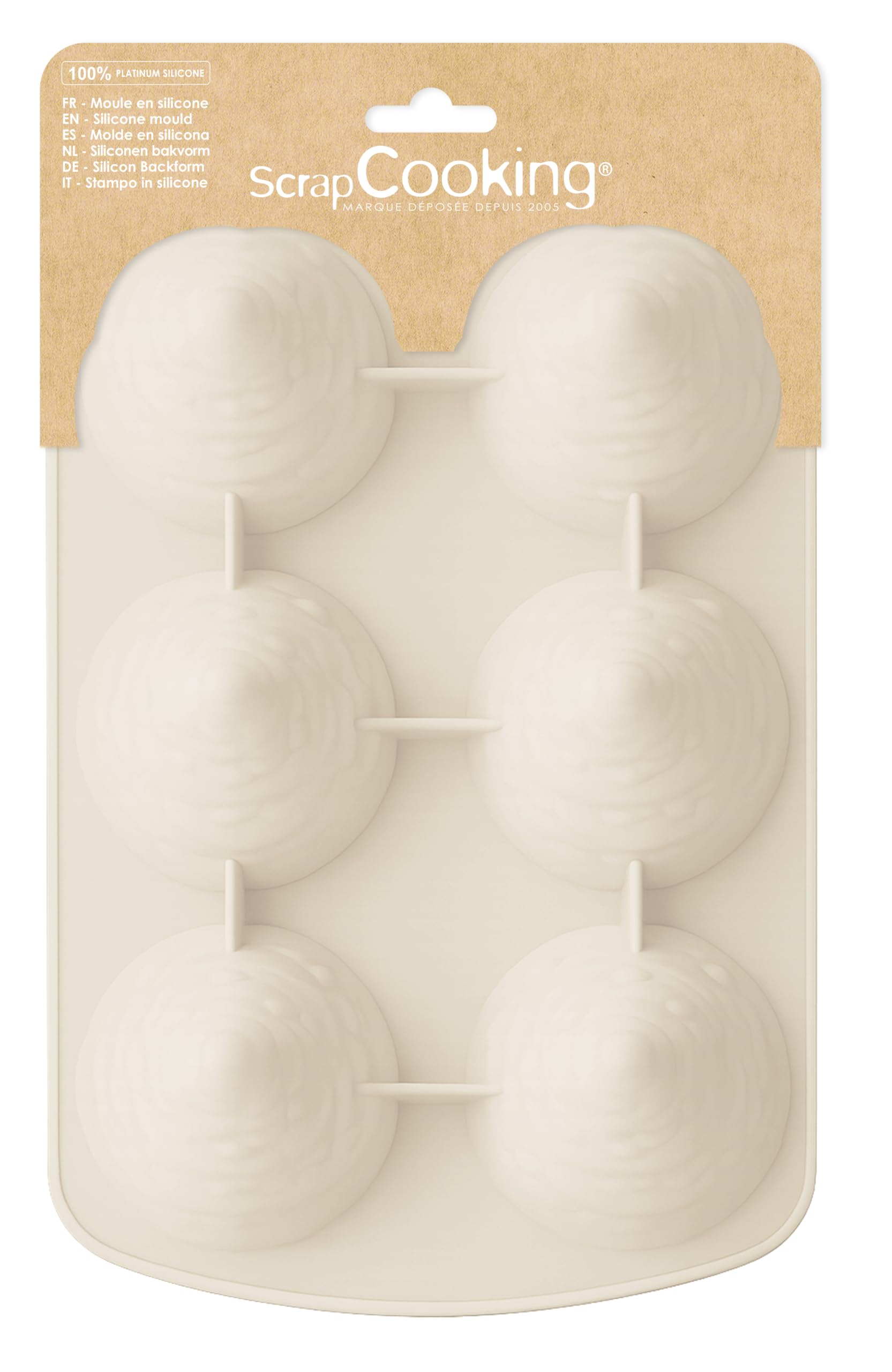 scrapcooking-moules-2986-moule-silicone-sapins-3d-6-empreintes-no-l image 1