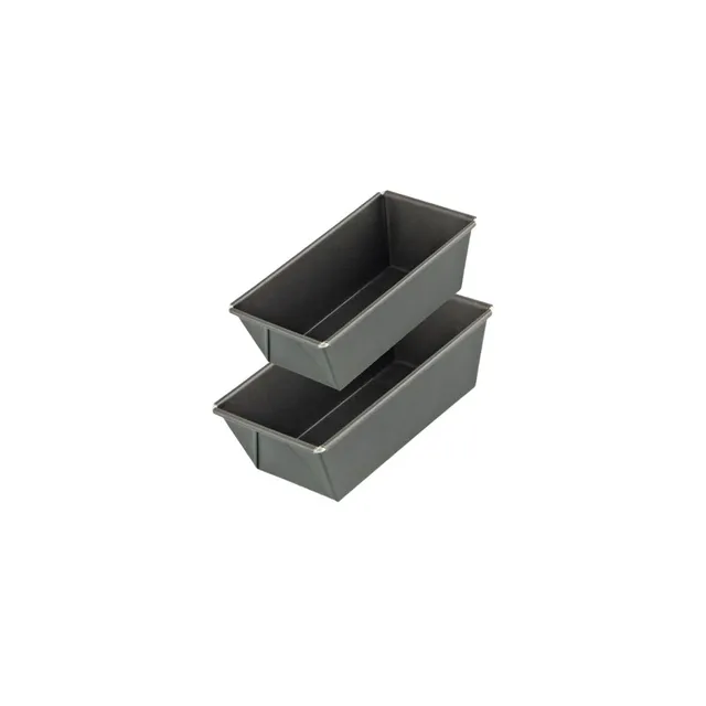 zenker-black-metallic-lot-2-moules-cake-20-cm-et-16-cm-acier image 1