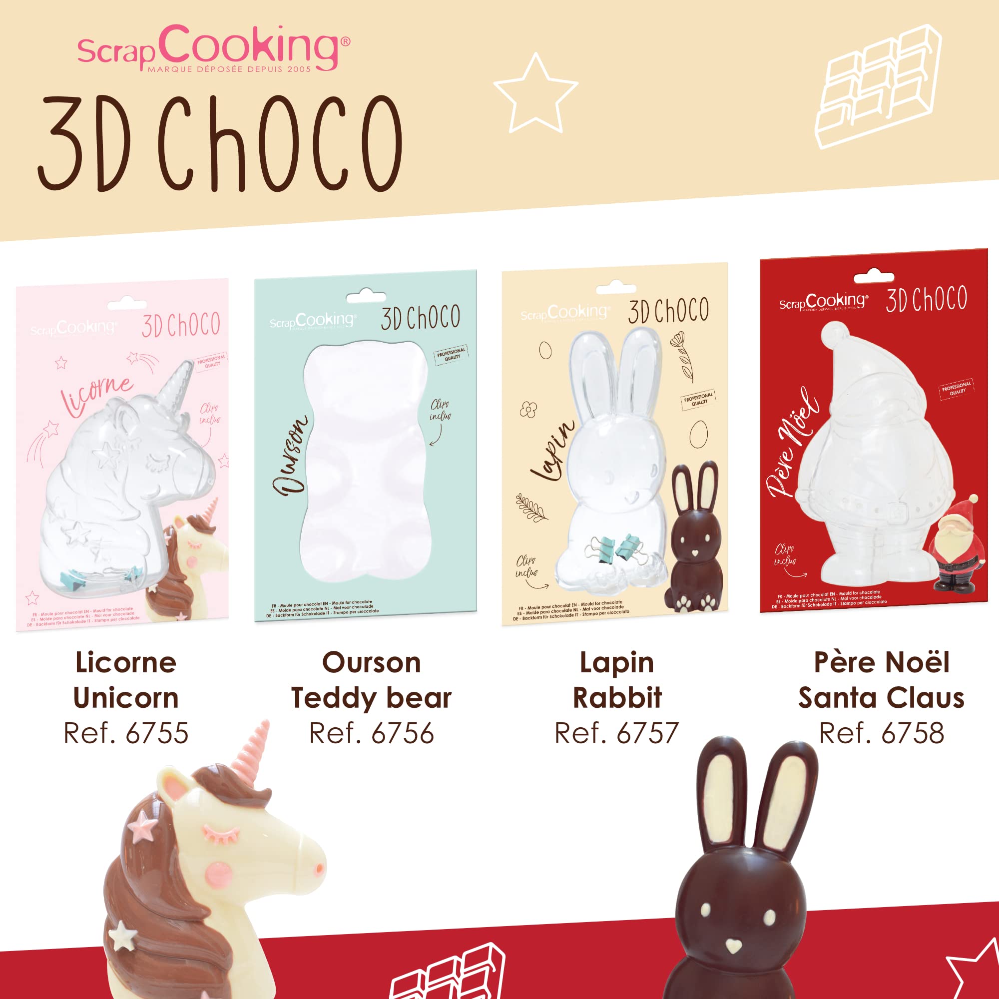 scrapcooking-moules-6758-moule-chocolat-p-re-no-l-3d image 7