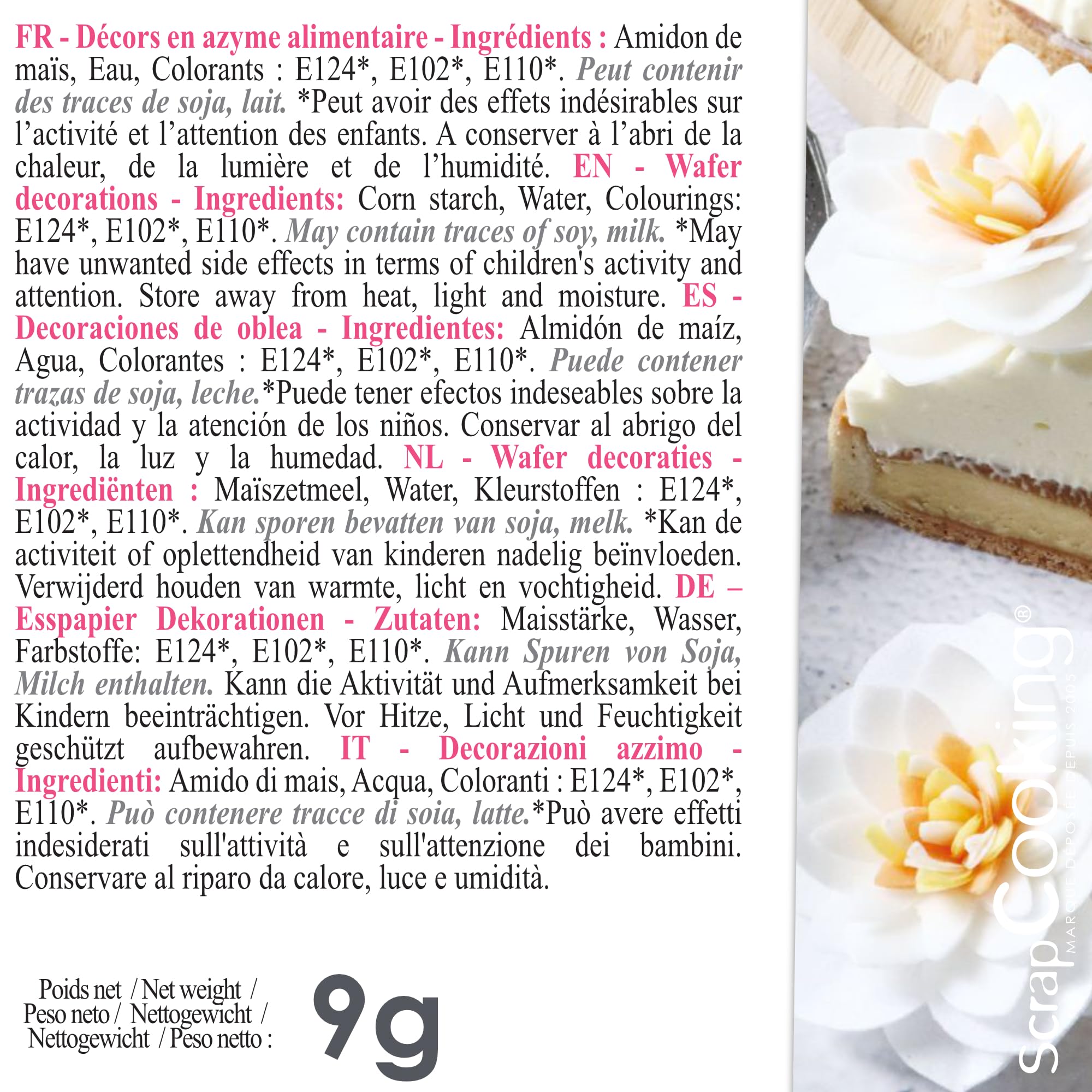 scrapcooking-d-corations-2292-cam-lias-blancs-azyme-x4 image 5